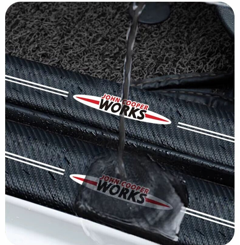 Mini JCW Carbon Fibre Anti Scratch Door Sill Protector Set John Cooper Works R56
