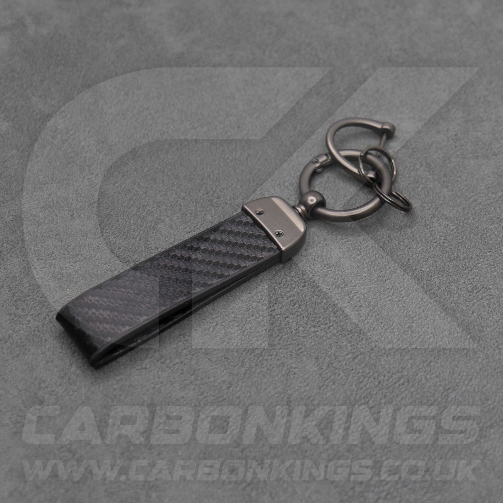 Toyota GR Gazoo Racing Carbon Fibre Style Key Ring Chain Yaris Supra GR86