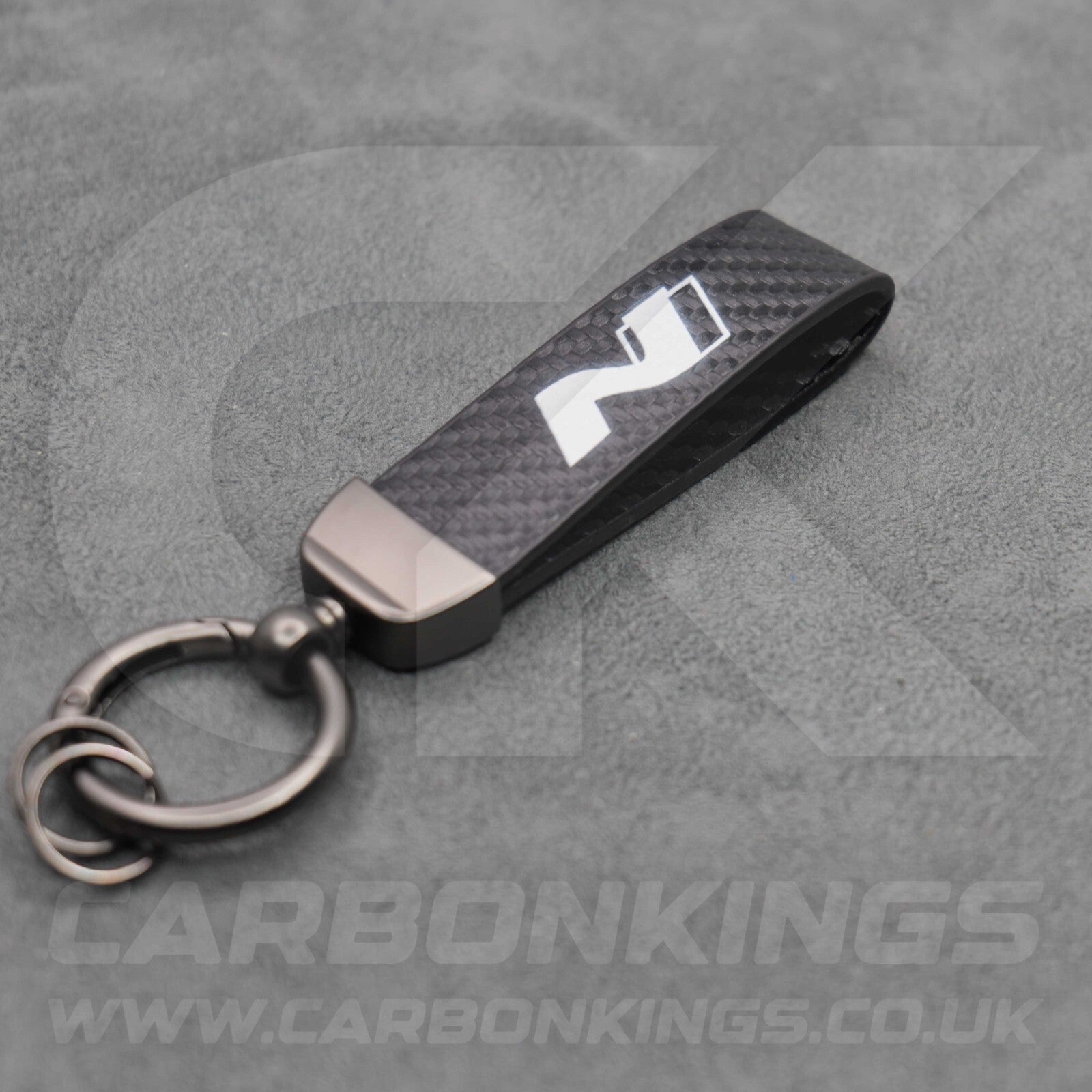 Hyundai N Carbon Fibre Premium Car Key Ring Chain Ioniq 5 6 9 Kona i10 i20 i30