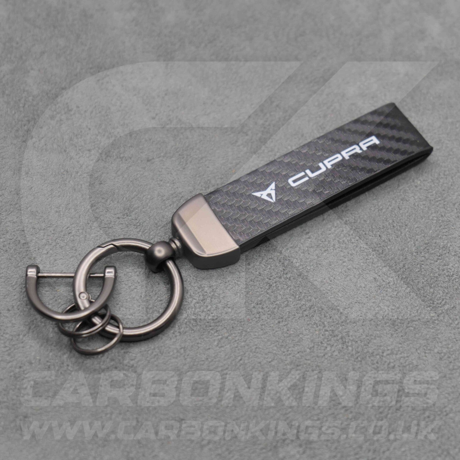 CUPRA Carbon Fibre Key Ring Chain VZ Born Ateca Leon Formentor Tavascan Terramar