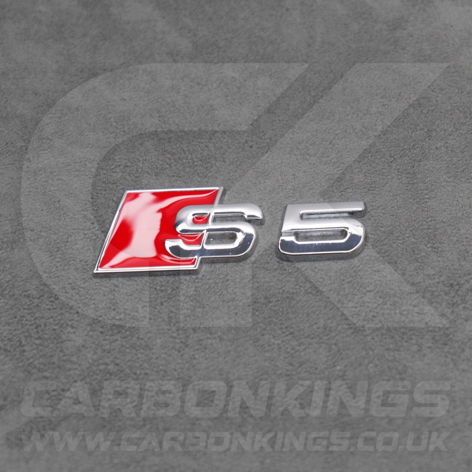 Audi S5 Silver Chrome Boot Rear Badge Letters Logo Emblem B8 8T B8.5 8.5T B9 B10