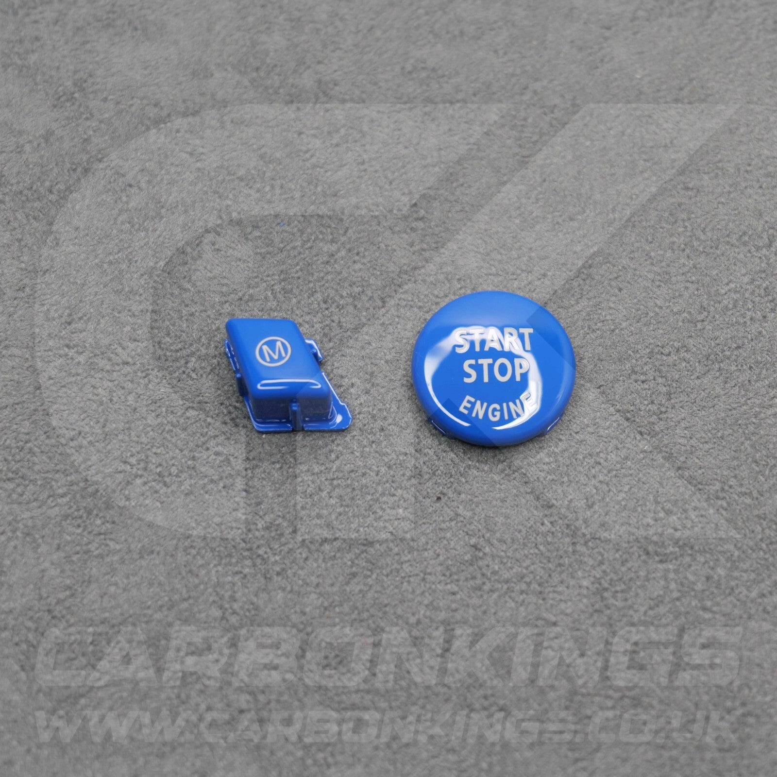 BMW Blue M Mode & Start Button Set for Steering Wheel E90 E92 E93 M3 4.0 V8