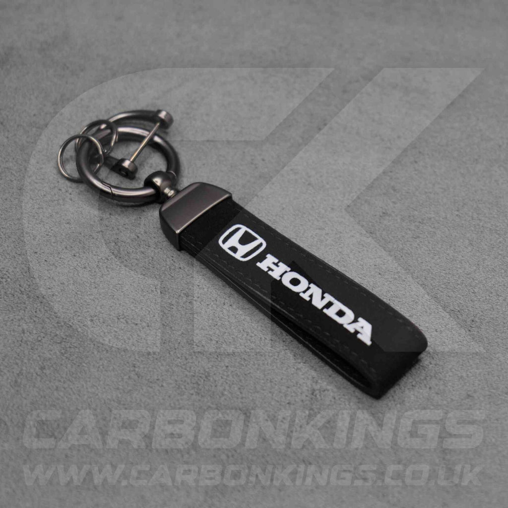 Honda Premium Suede Key Ring Chain Car Civic Type R Alcantara Stitched Durable