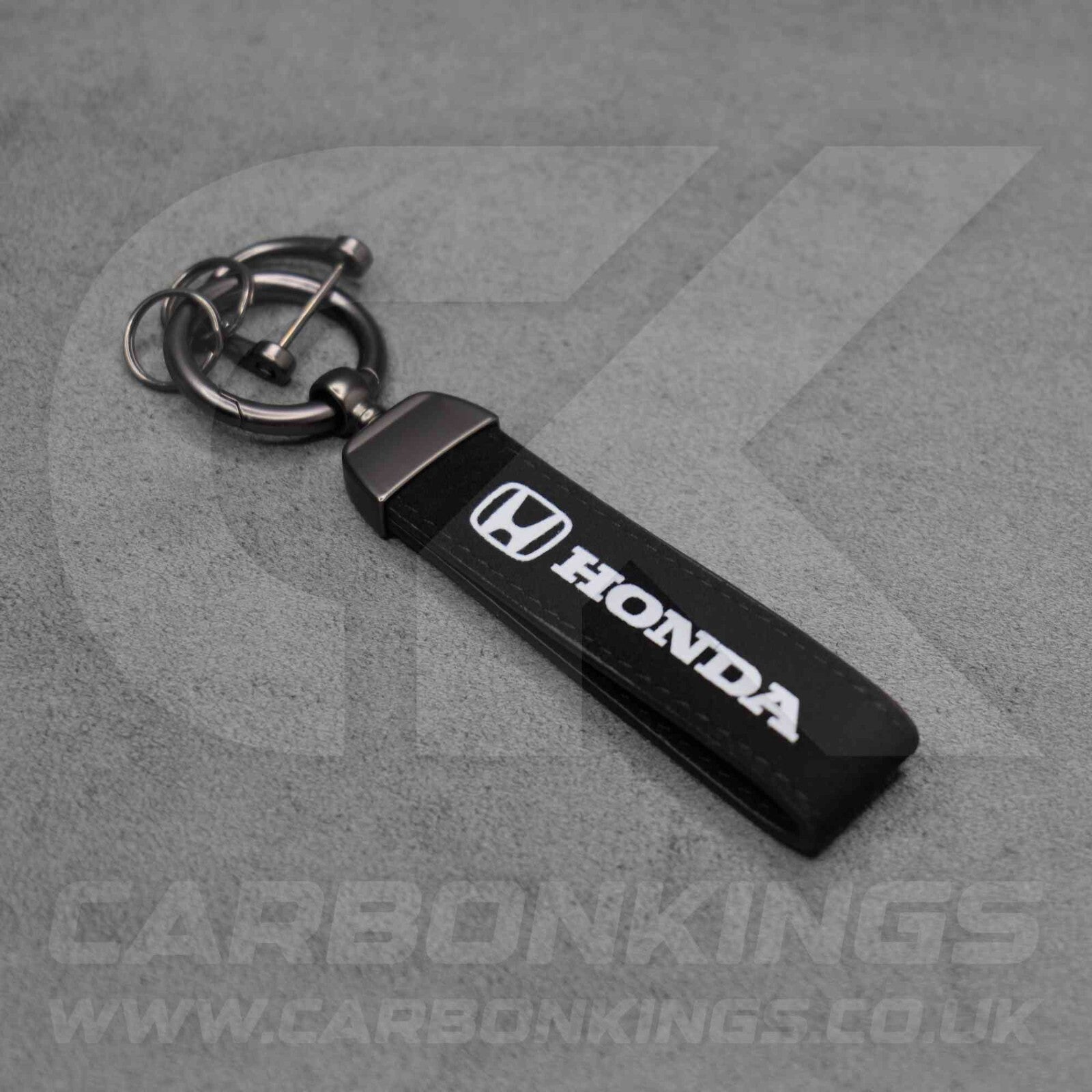 Honda Premium Suede Key Ring Chain Car Civic Type R Alcantara Stitched Durable
