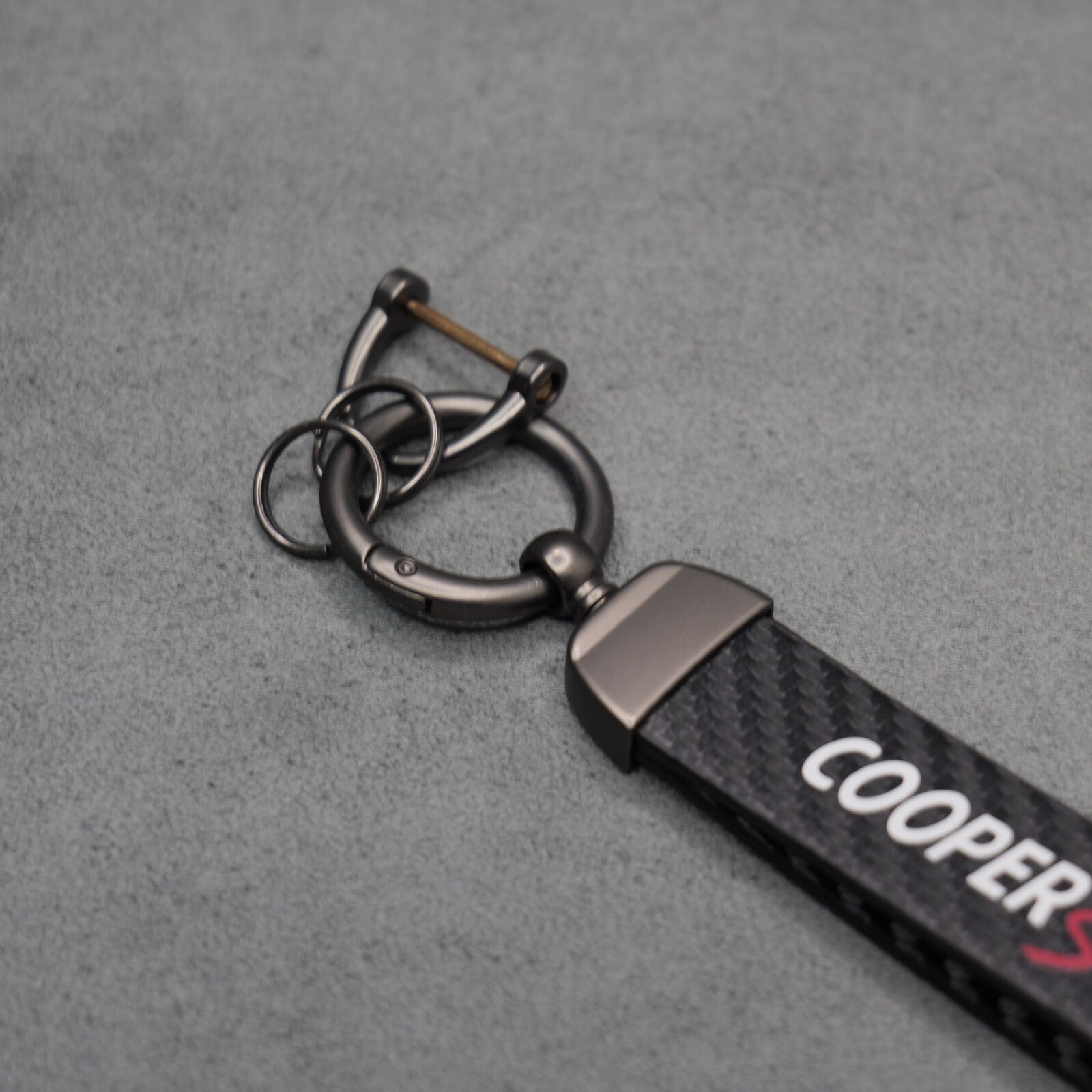 Mini Cooper S Carbon Fibre Key Ring Chain John Cooper Works Premium & Durable