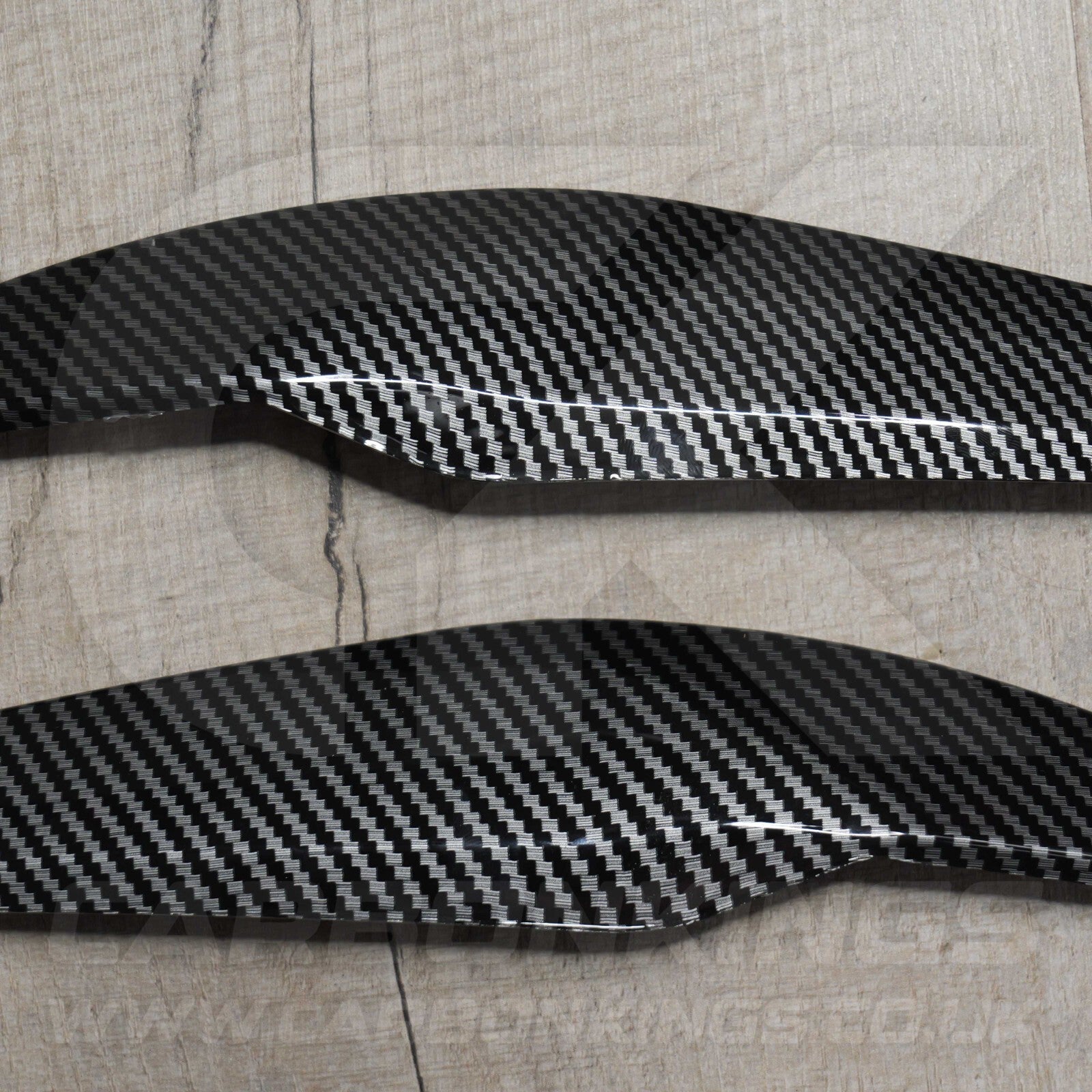 BMW Carbon Fibre Style Headlight Eyebrow Trims for 3 Series F30 F35 2013 - 2018