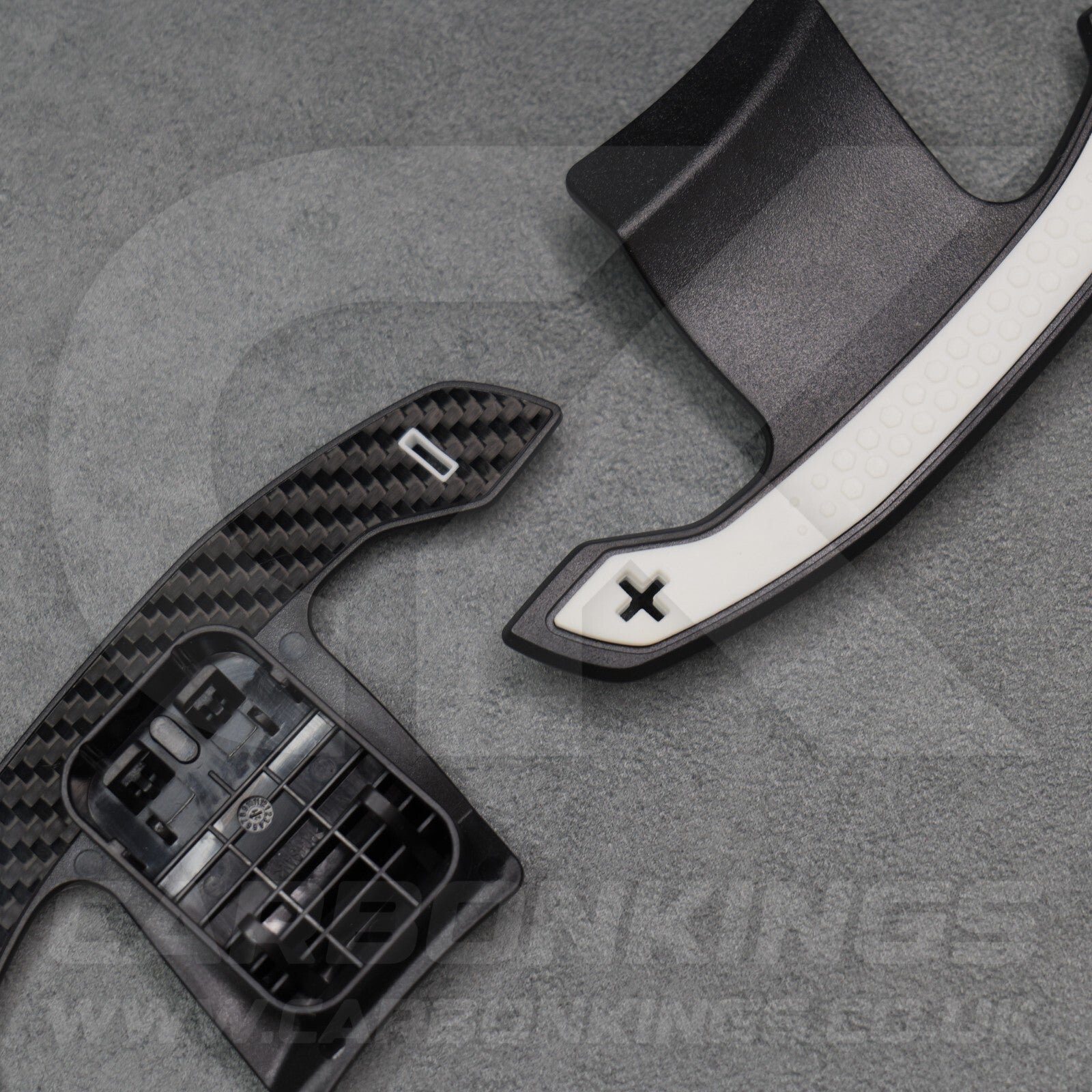 Toyota GR Supra Carbon Fibre & White Gear Shifter Paddles J29/DB A90/A9 2019+