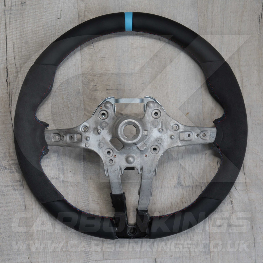 BMW Alcantara M Sport Blue Steering Wheel 1 2 3 4 X1 X3 X4 X5 X6 M2 M3 M4 F80 +