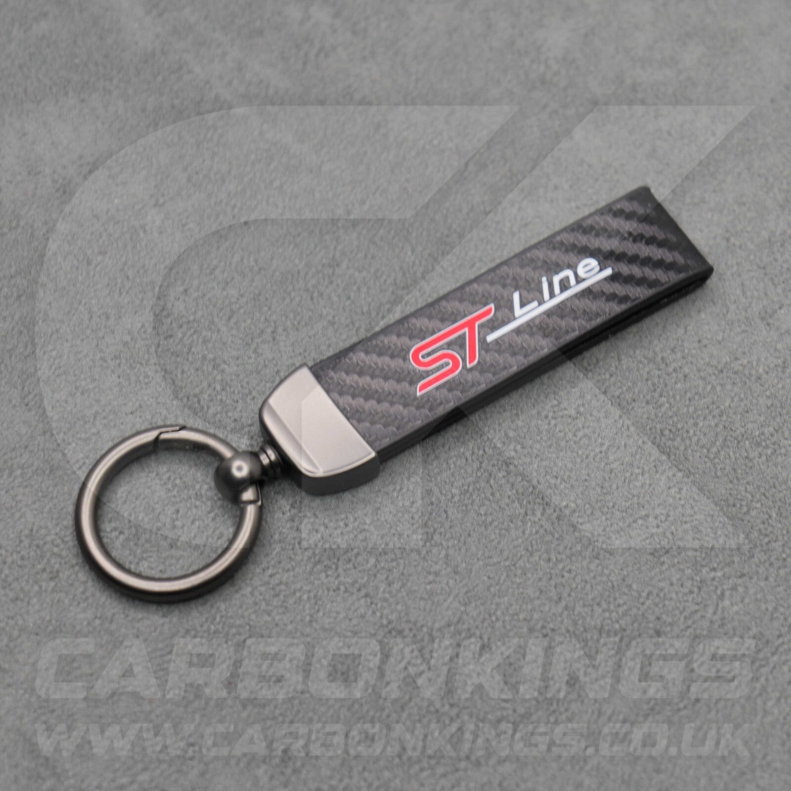 Ford ST Line Carbon Fibre Car Key Ring Chain Focus Fiesta Puma Premium & Durable