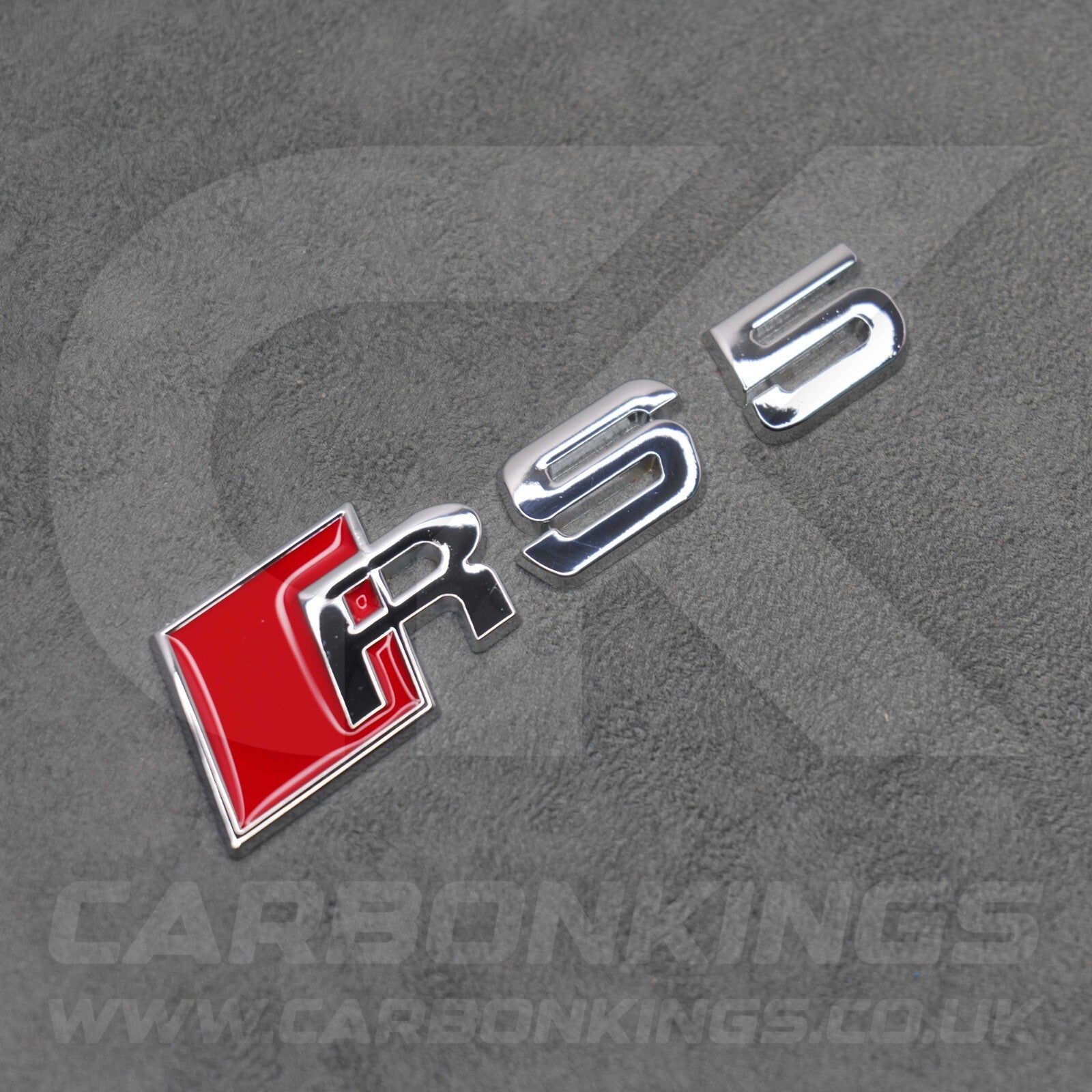 Audi RS5 Silver Chrome Boot Rear Badge Letters Logo Emblem S B8 8T B9 B10