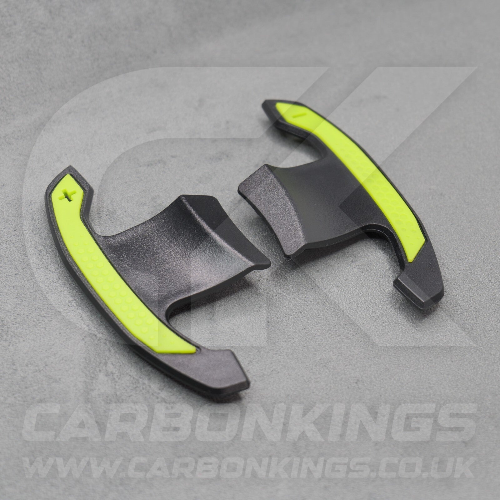 Toyota GR Supra Real Carbon Fibre & Yellow Gear Shifter Paddles J29/DB A90/A9