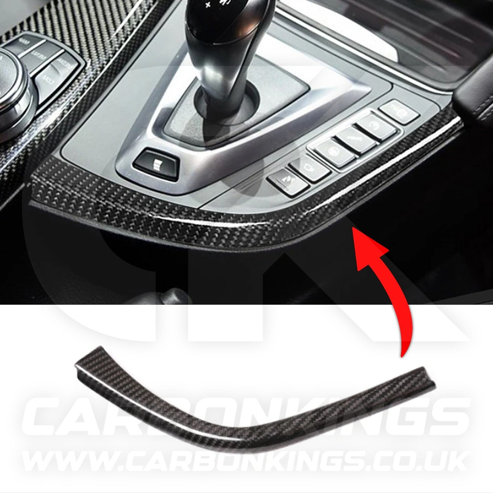 Carbon Fibre Gear Shifter Knob Surrounding Trim for BMW F80 M2 M3 F82 F83 M4 F87