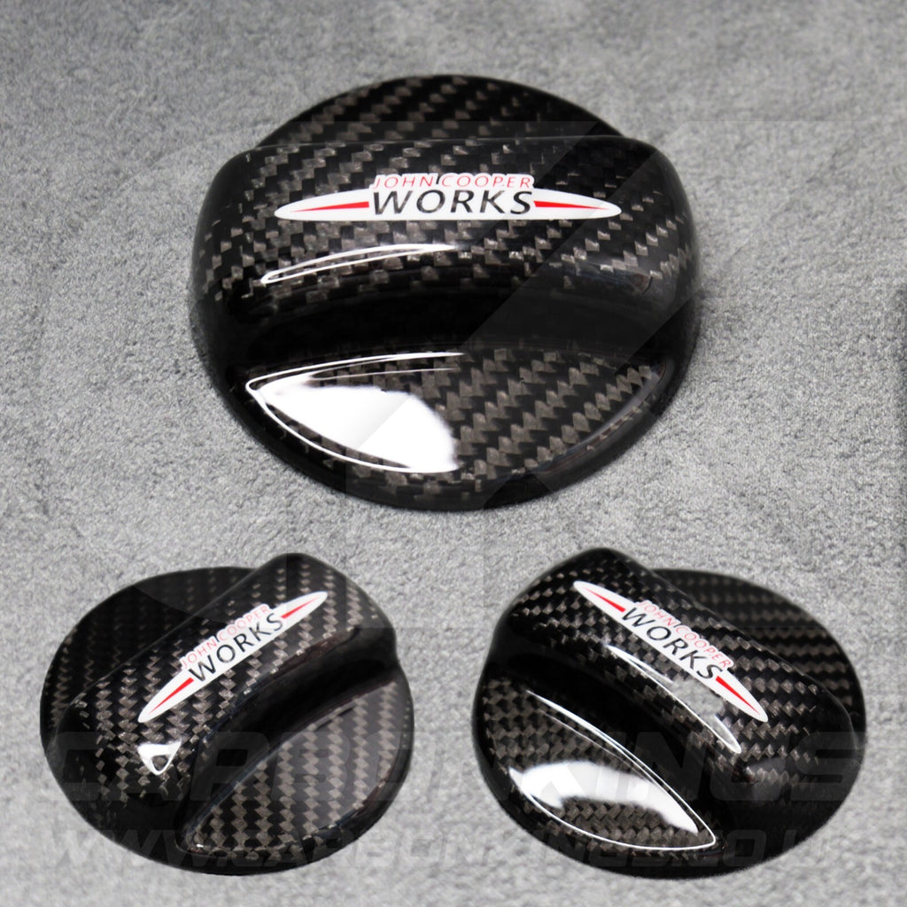 MINI Cooper JCW Genuine Carbon Fibre Fuel Filler Cap Cover R56 R55 R53 R52 R50 +