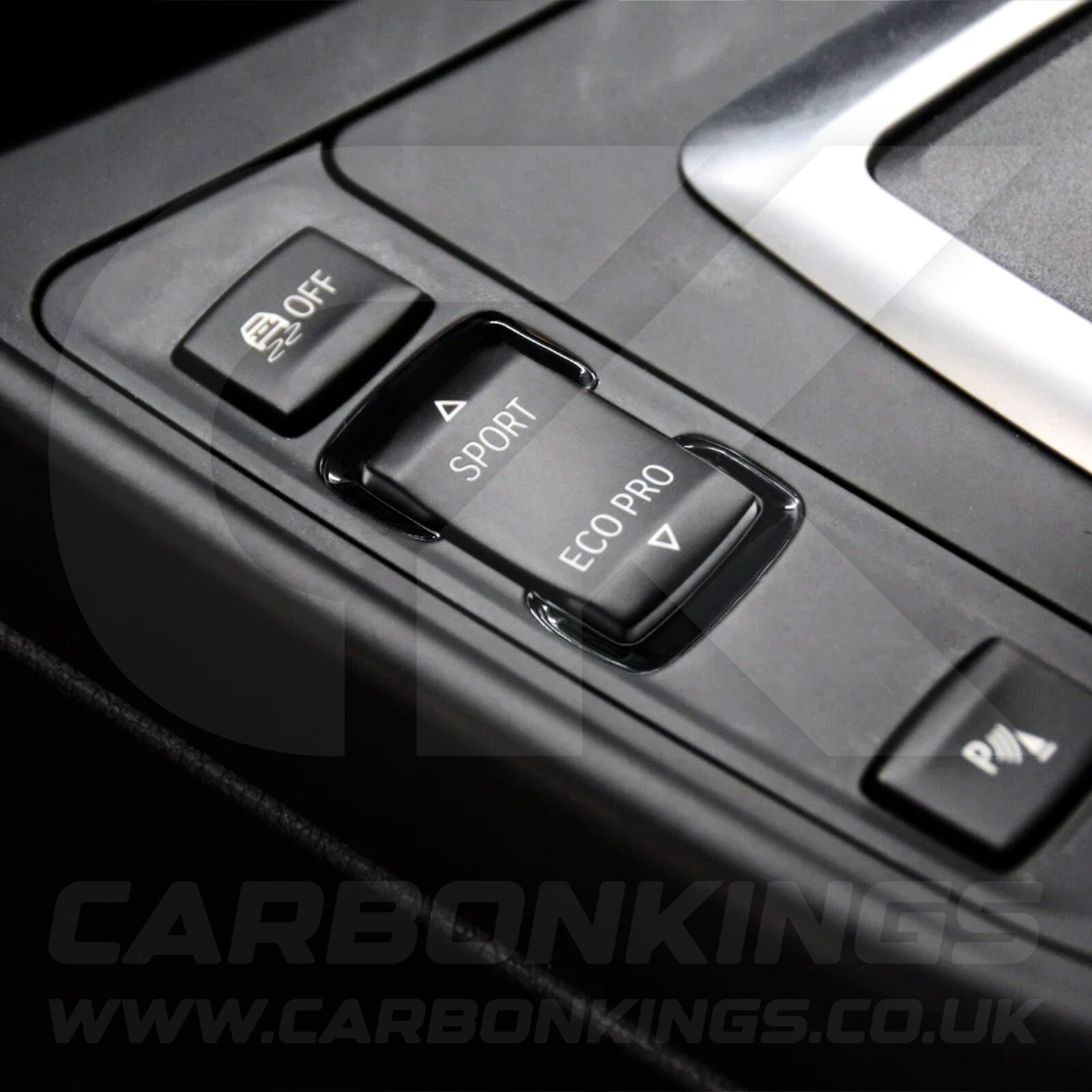 BMW Black Sport Eco Centre Button Trim F20 F21 F22 F30 F32 F33 F36 i3 i3S +