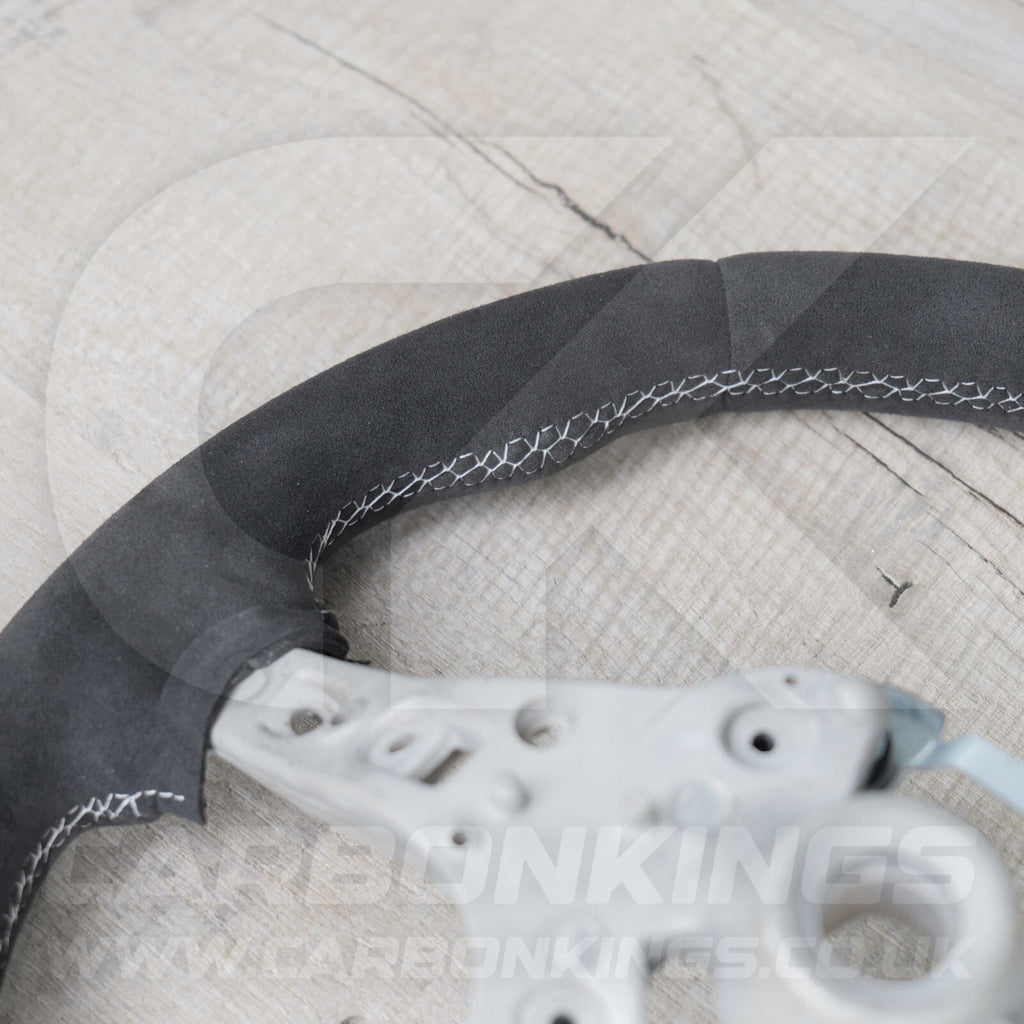 BMW Alcantara M Sport White Steering Wheel 1 2 3 4 X1 X3 X4 X5 X6 M2 M3 M4 F80 +