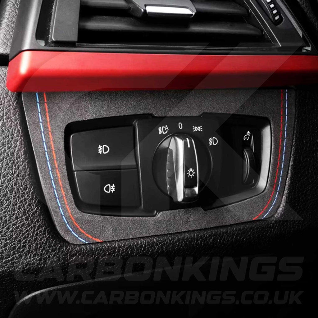BMW Alcantara Suede Headlight Switch Trim for F30 F34 F80 M3 F82 M4 M5 F87 M2