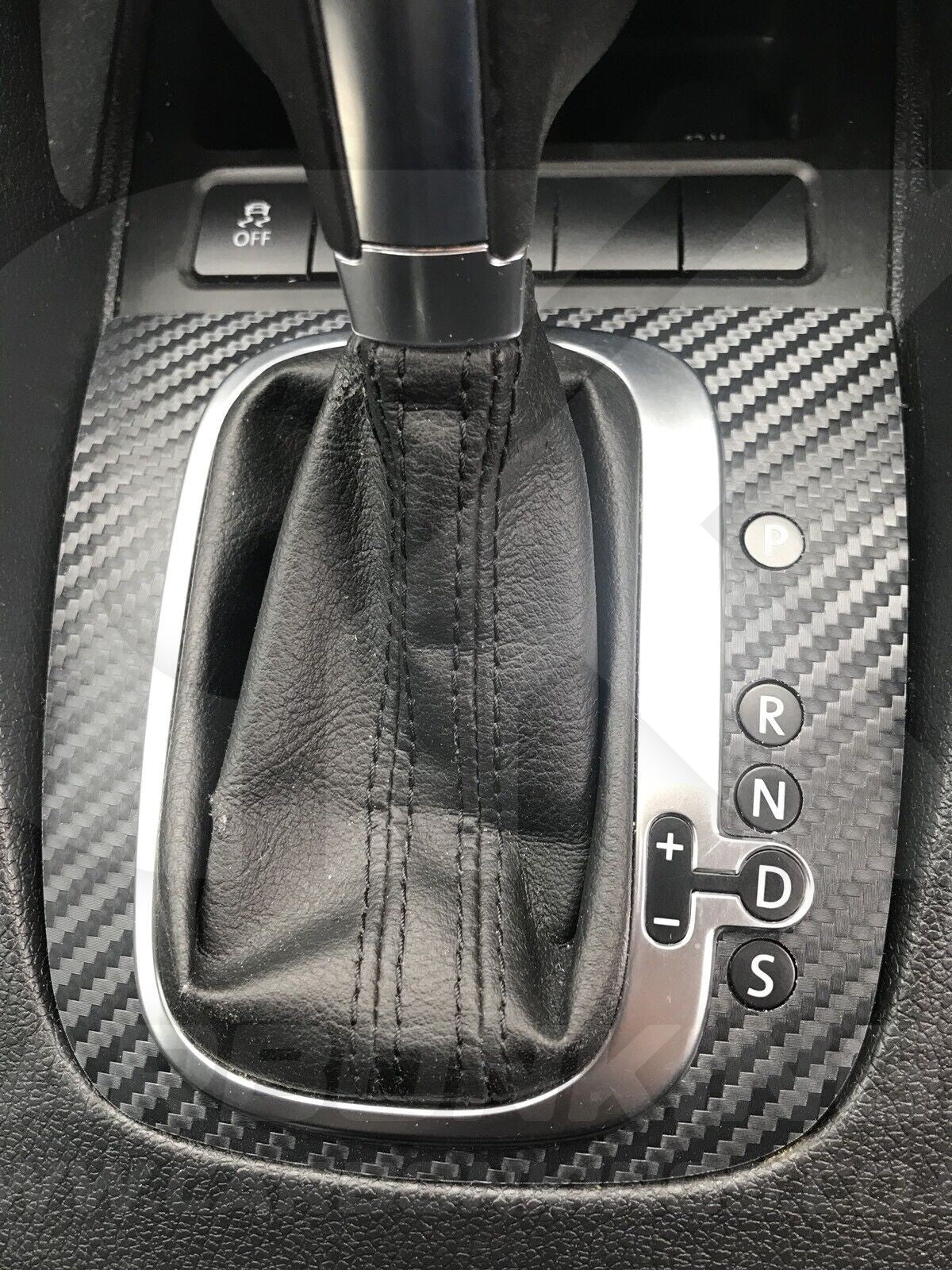 Volkswagen Carbon Fibre DSG Gear Knob Sticker Golf R32 GTI GTD Scirocco MK5 MK6