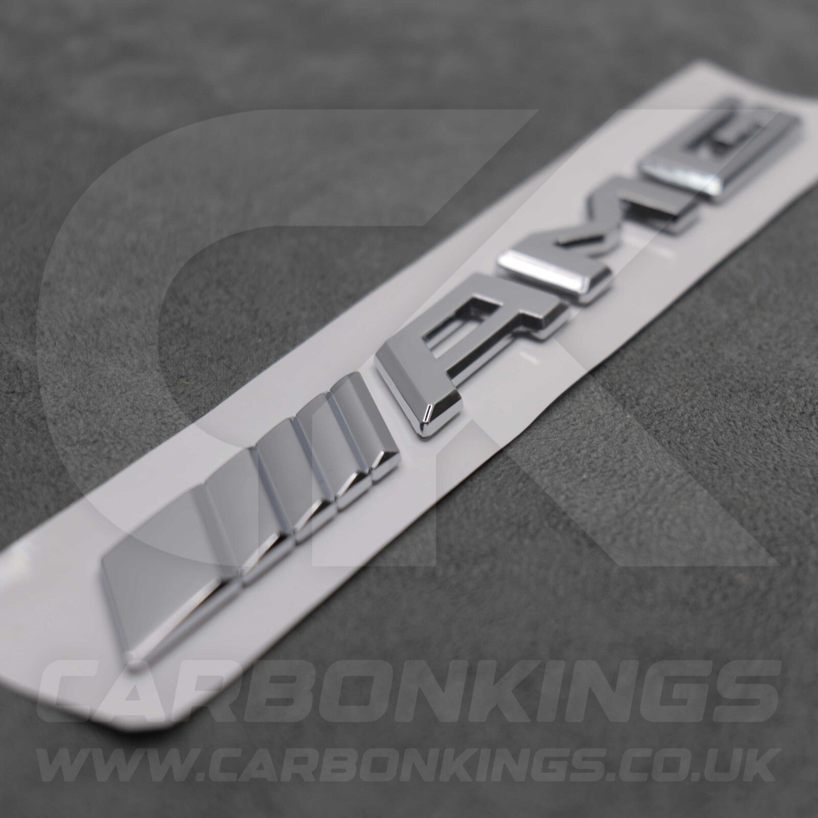 Mercedes Silver Chrome AMG Boot Badge Letters C43 C63 E43 E63 A35 A45 S43 S63