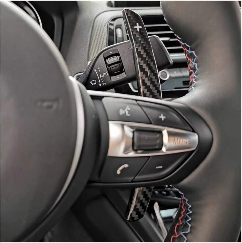 Satin Carbon Fibre Shifter Paddles for BMW M3 M4 M2 F80 F82 F87 M5 M6 X5M X6M M