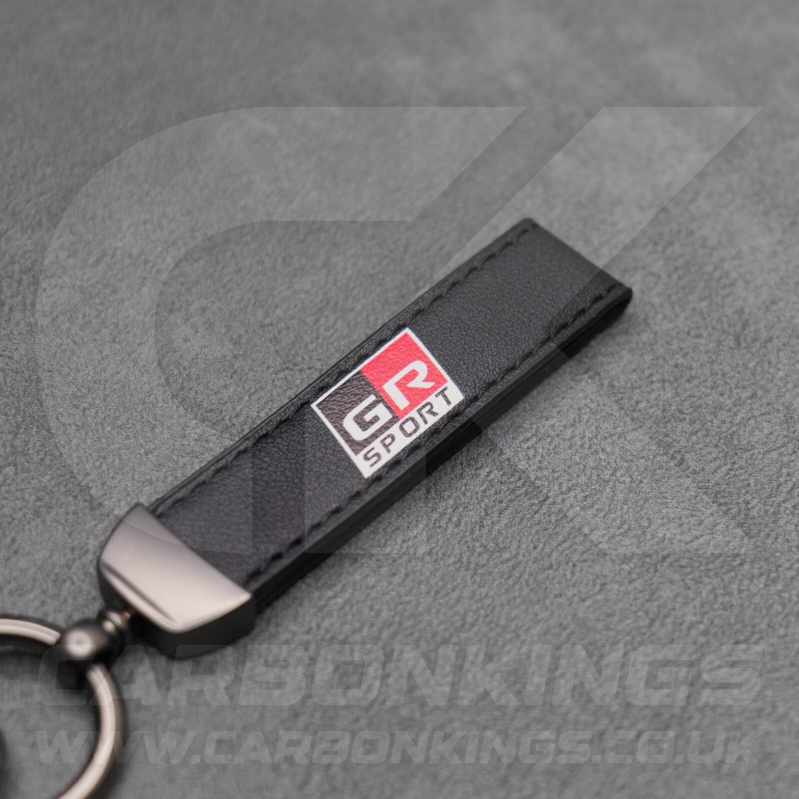 Toyota GR Gazoo Racing Sport Leather Key Ring Yaris GT86 Premium Stitched