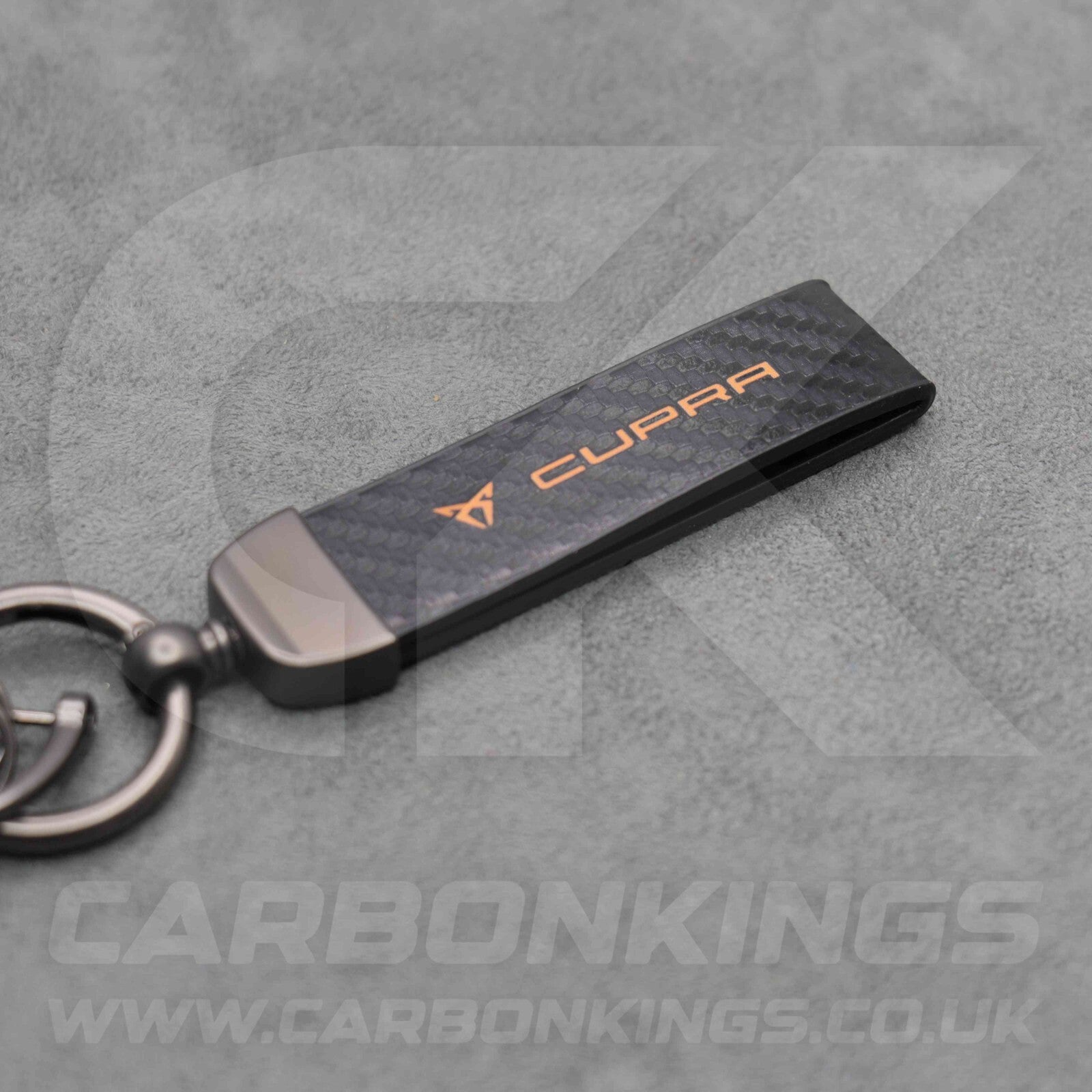 CUPRA Carbon Fibre Key Ring Chain Born Ateca Leon Formentor Tavascan Terramar VZ