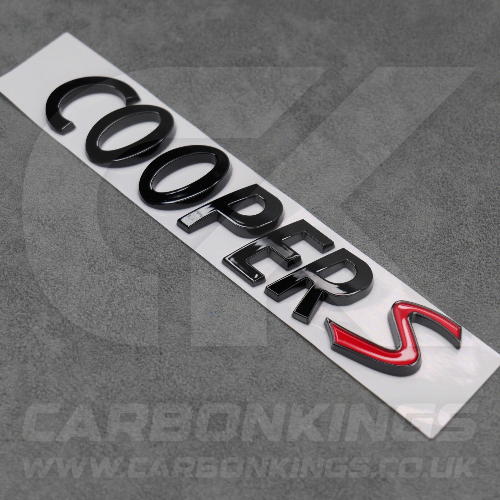 Mini Gloss Black Cooper S Boot Badge Letters R53 R56 F56 R55 R52 R57 R58 R59 R60