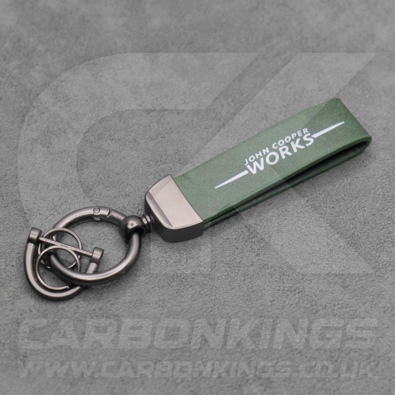 Mini JCW Leather Key Ring Chain John Cooper Works Premium Durable Cooper Clubman