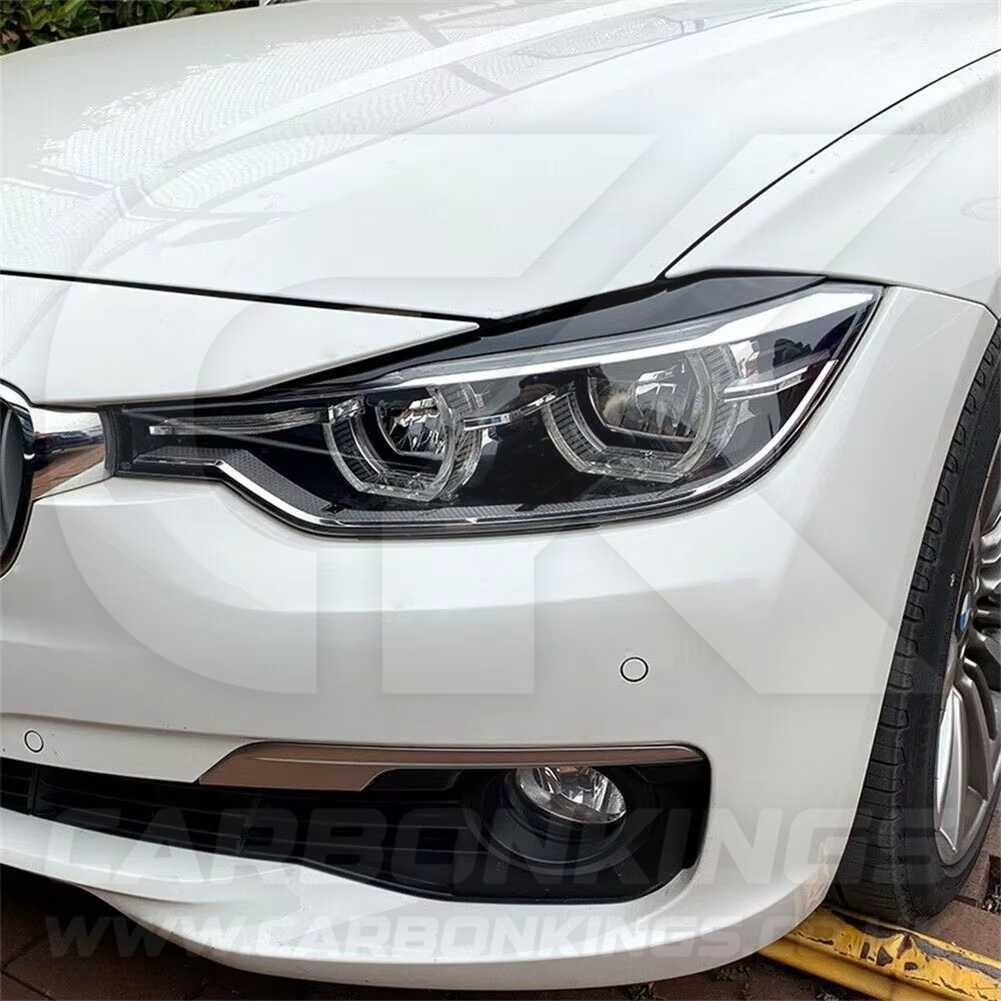BMW Gloss Black Headlight Eyebrow Trims for 3 Series F30 & F35 2013 - 2018