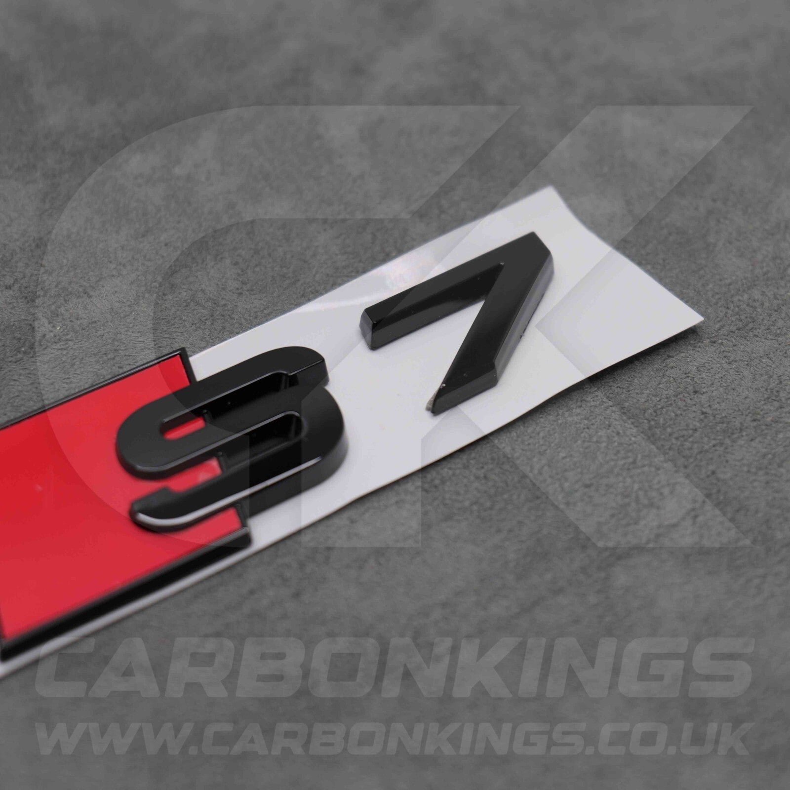 105 x 36mm Audi S7 Gloss Black Boot Rear Badge Letters Logo Emblem S 8L 8P 8V 8Y