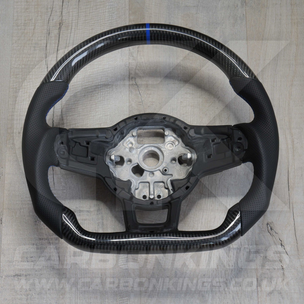 Volkswagen Carbon Fibre Steering Wheel VW Golf MK7 MK7.5 R R-Line GTI GTE GTD +