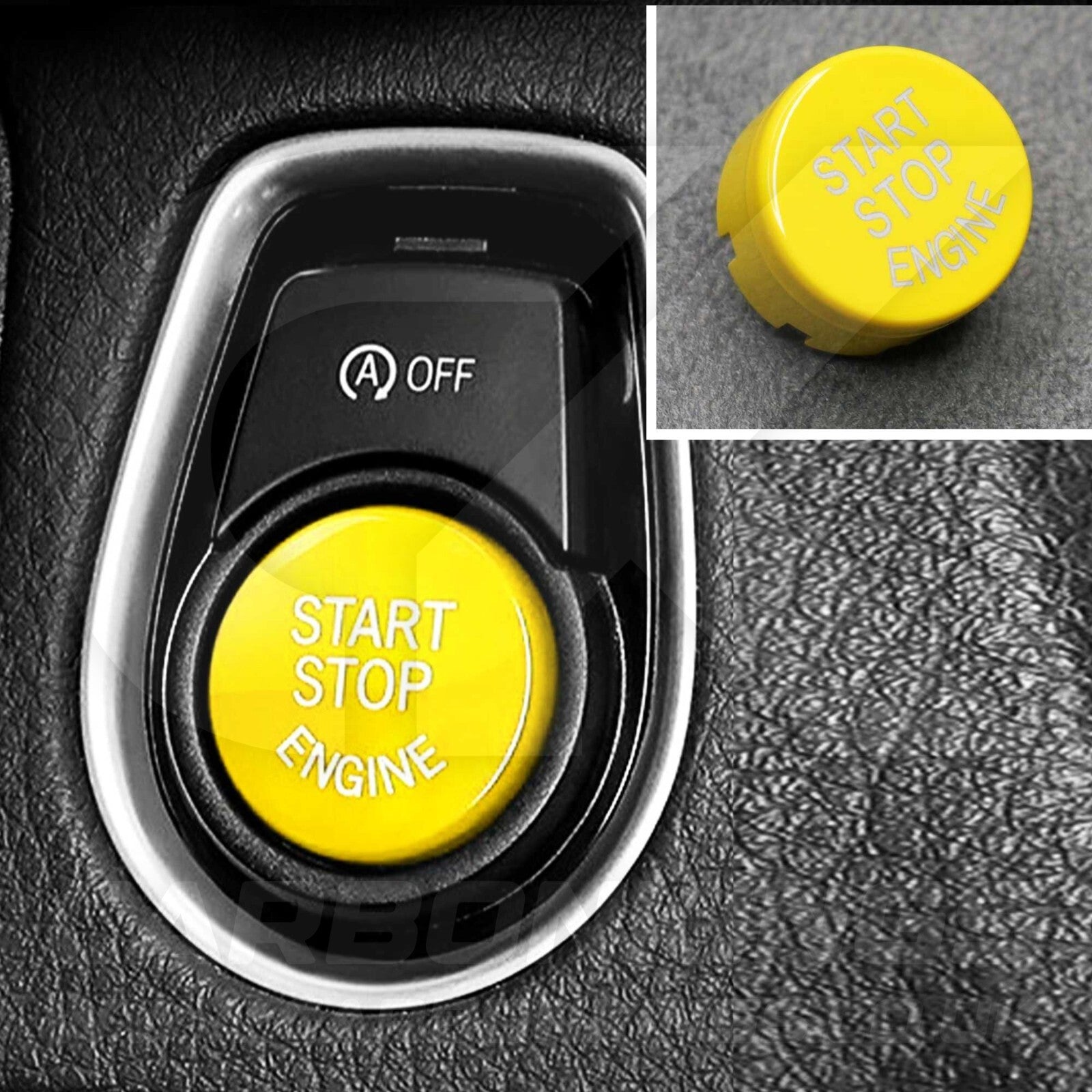 BMW Yellow Start Stop Engine Button M2 M3 M4 M5 M6 M140i F20 F80 F82 F83 F85 F87