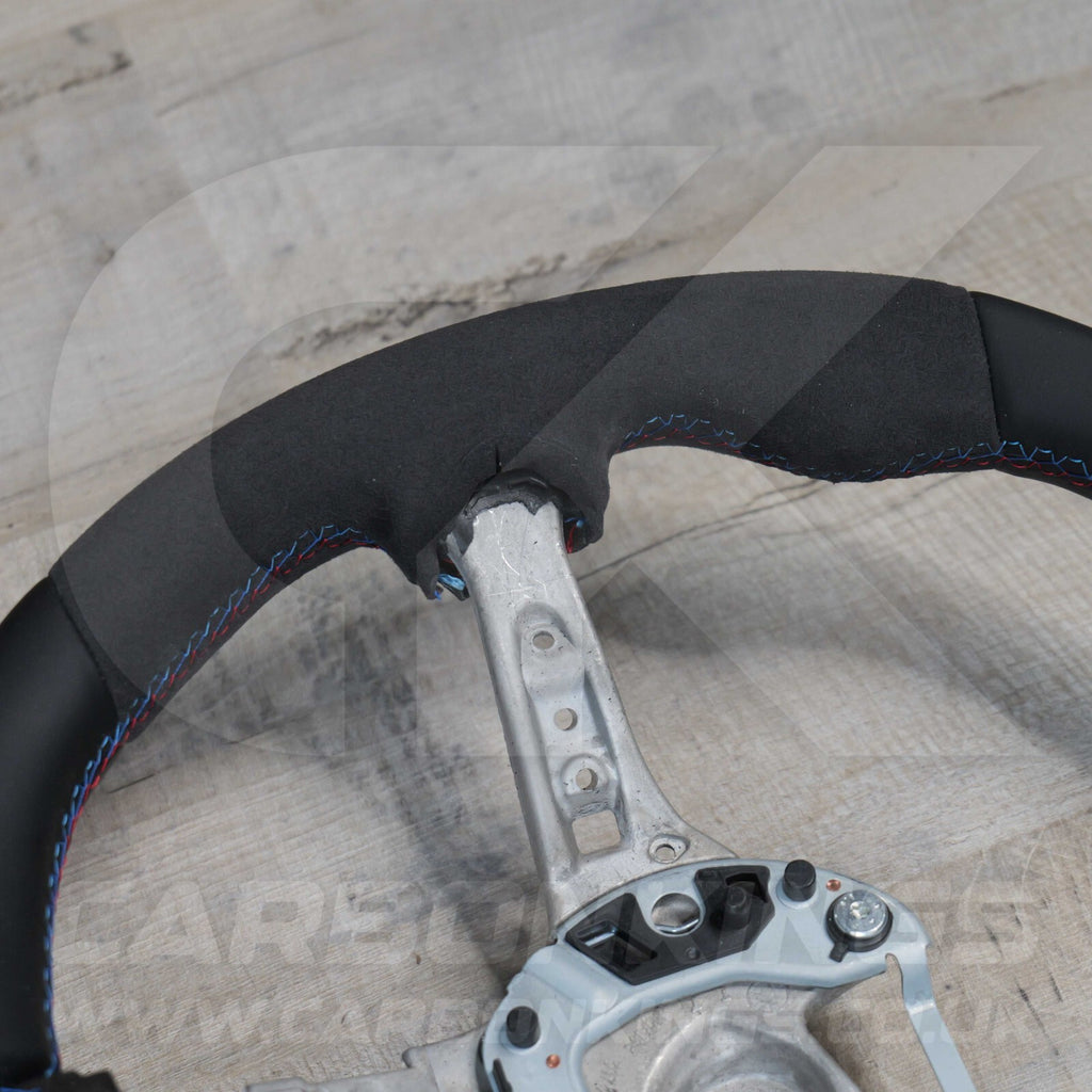 BMW Alcantara M Sport Blue Steering Wheel 1 2 3 4 X1 X3 X4 X5 X6 M2 M3 M4 F80 +