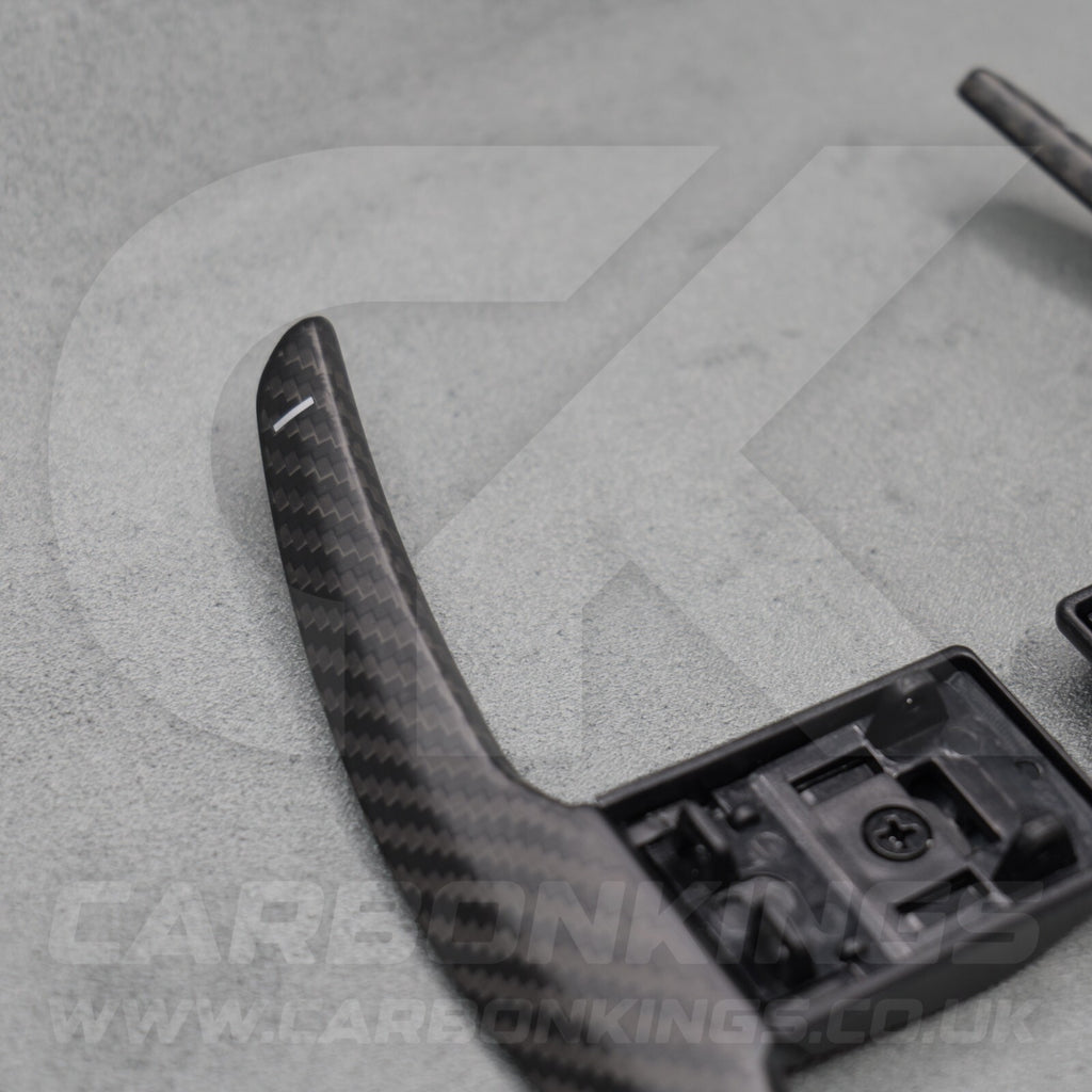 Satin Carbon Fibre Shifter Paddles for BMW M3 M4 M2 F80 F82 F87 M5 M6 X5M X6M M
