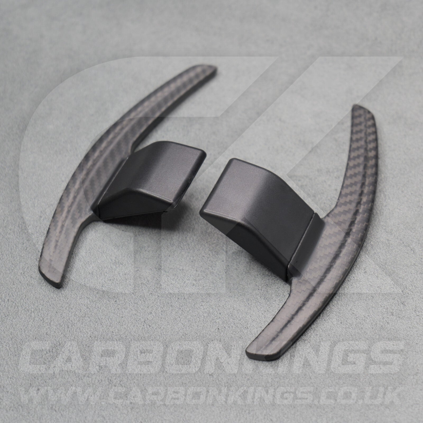 Satin Carbon Fibre & Red +/- Gear Paddle Shifters BMW F80 M3 F82 F83 M4 F87 M2