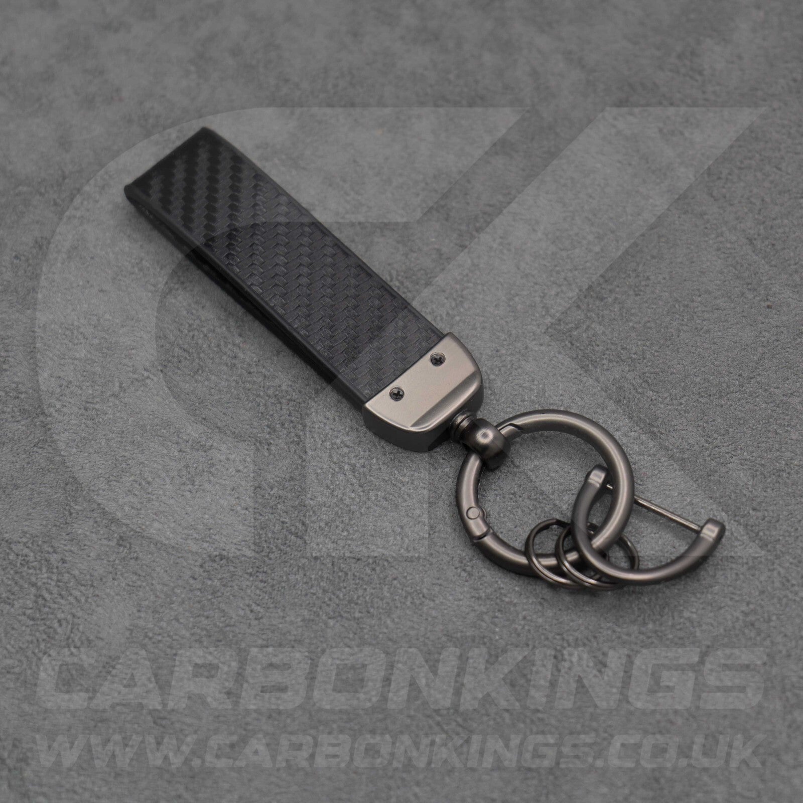 Toyota GR Gazoo Racing Carbon Fibre Style Key Ring Chain Yaris Supra GR86 GT86