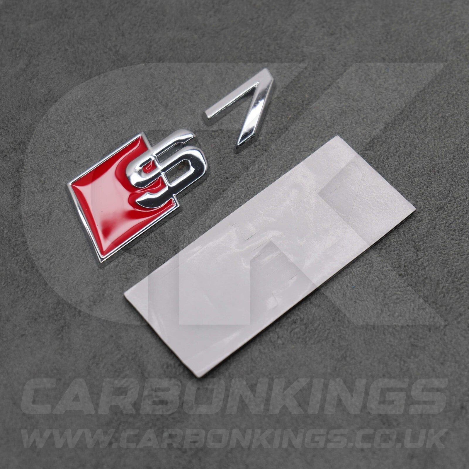 Audi S7 Silver Chrome Boot Rear Badge Letters Logo Emblem S 4G8 4K8