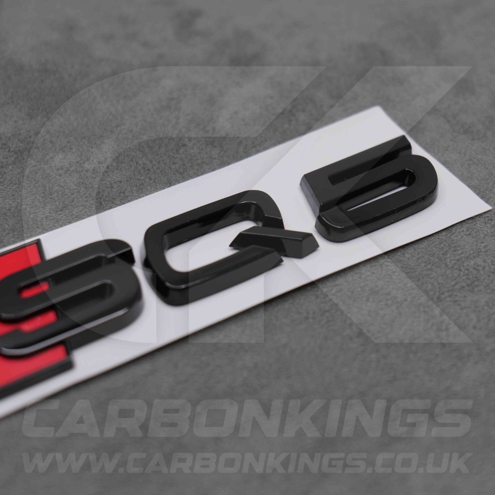 148 x 37mm Audi SQ5 Gloss Black Boot Rear Badge Letters Logo Emblem S 8R FY 80A
