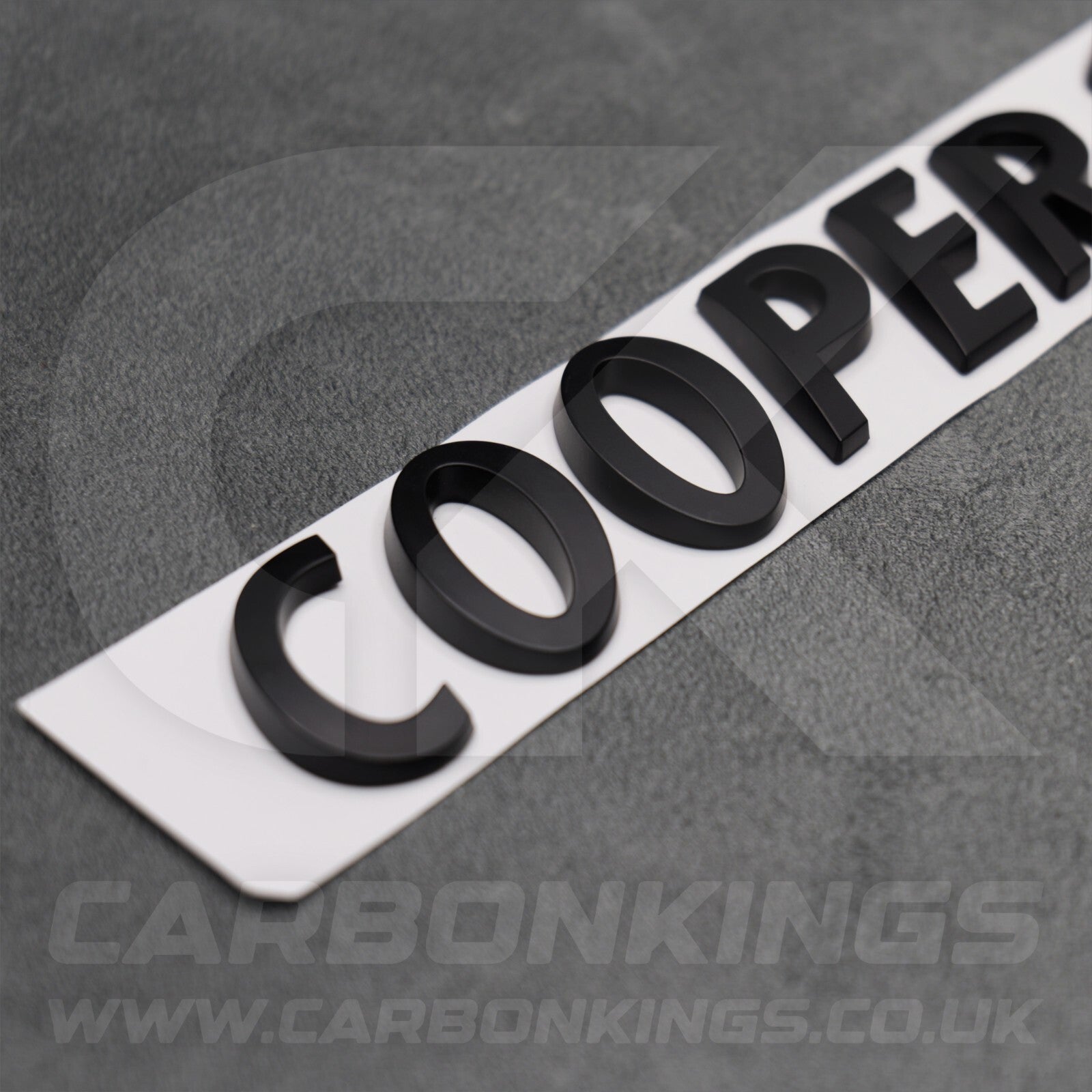 Matte Black Mini Cooper S Boot Badge Letters R53 R56 F56 R55 R52 R57 R58 R59 R60