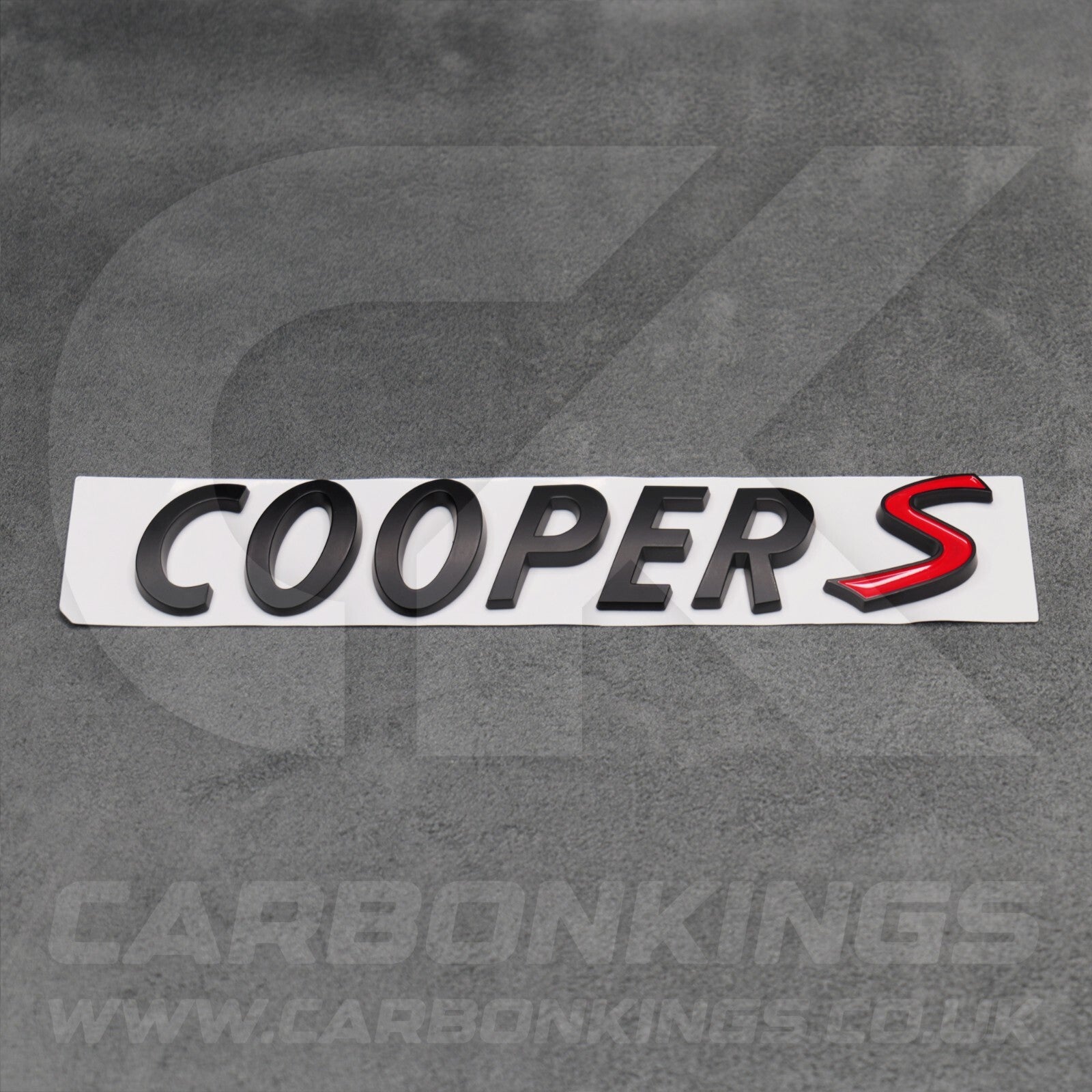 Matte Black Mini Cooper S Boot Badge Letters R53 R56 F56 R55 R52 R57 R58 R59 R60