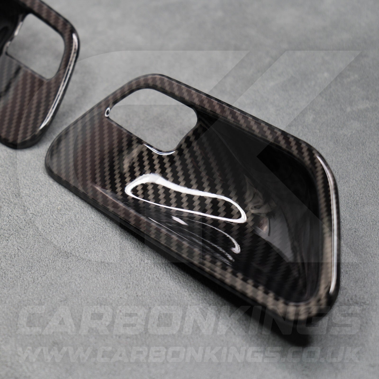 Carbon Fibre Style Interior Door Handle Trims BMW F80 M3 F82 M4 F83 F30 F32 3 4