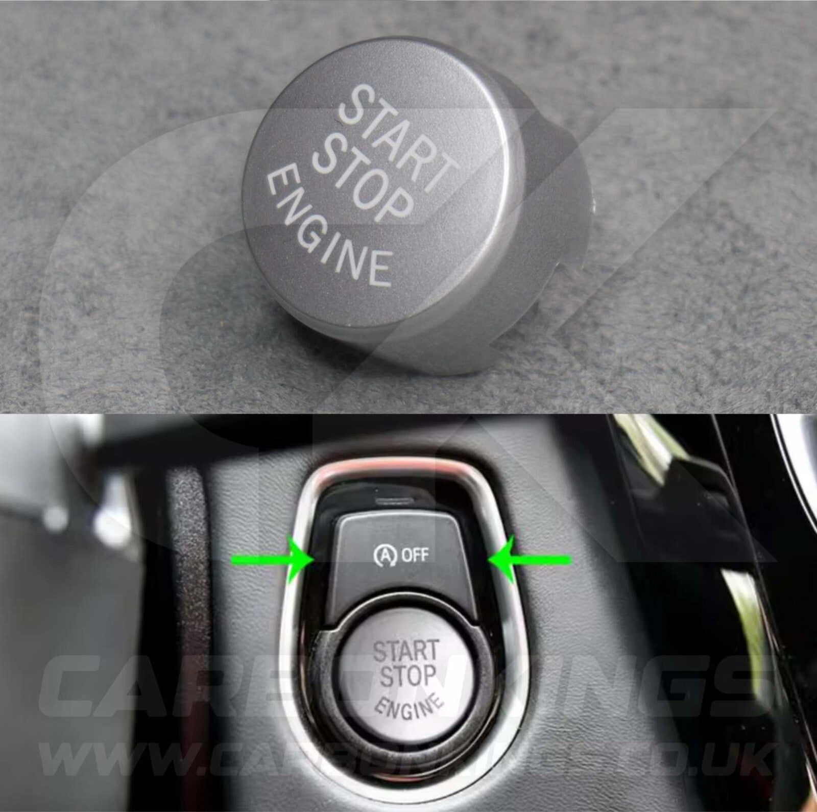 BMW Silver Start Stop Engine Button M2 M3 M4 M5 M6 M140i F20 F80 F82 F83 F87 F85