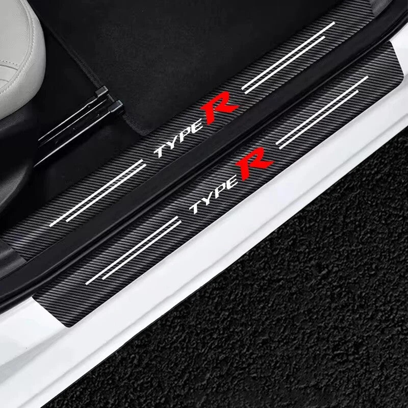 Honda Civic Type R Carbon Fibre Anti Scratch 4 Door Sill Protectors Integra