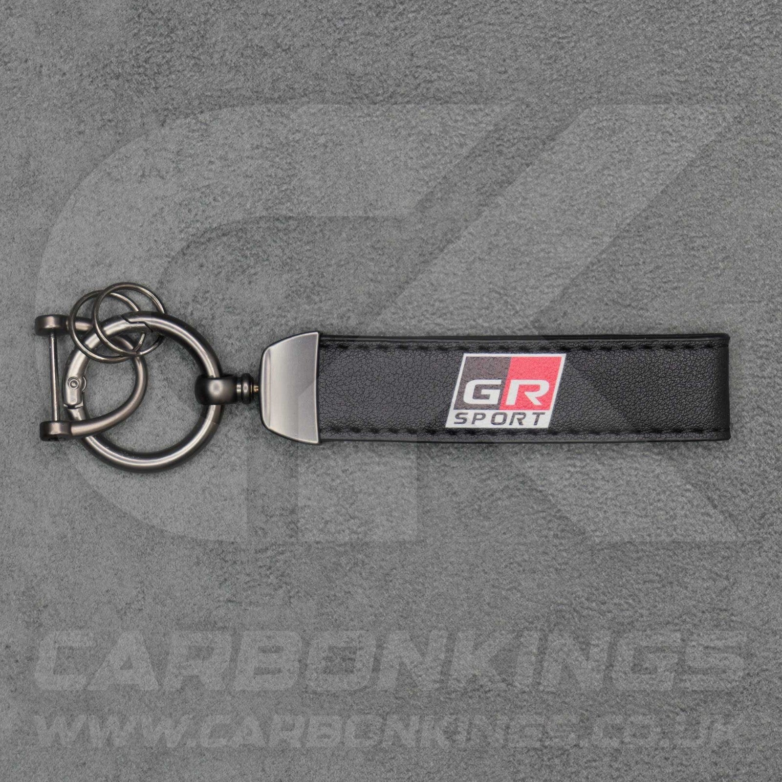 Toyota GR Gazoo Racing Sport Leather Key Ring Yaris GT86 Premium Stitched