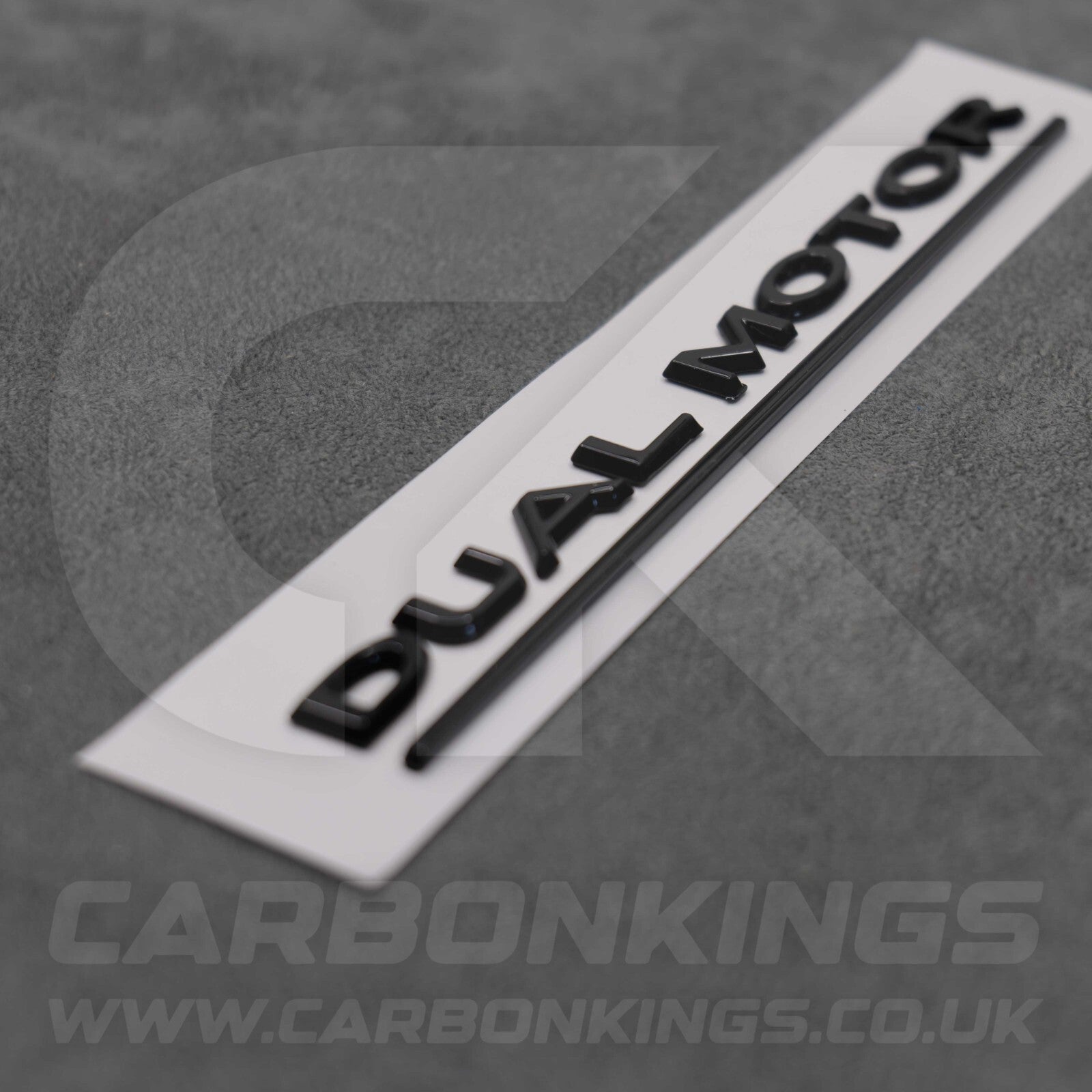 Tesla Gloss Black Dual Motor Rear Boot Badge Letters Model S 3 X Y Performance
