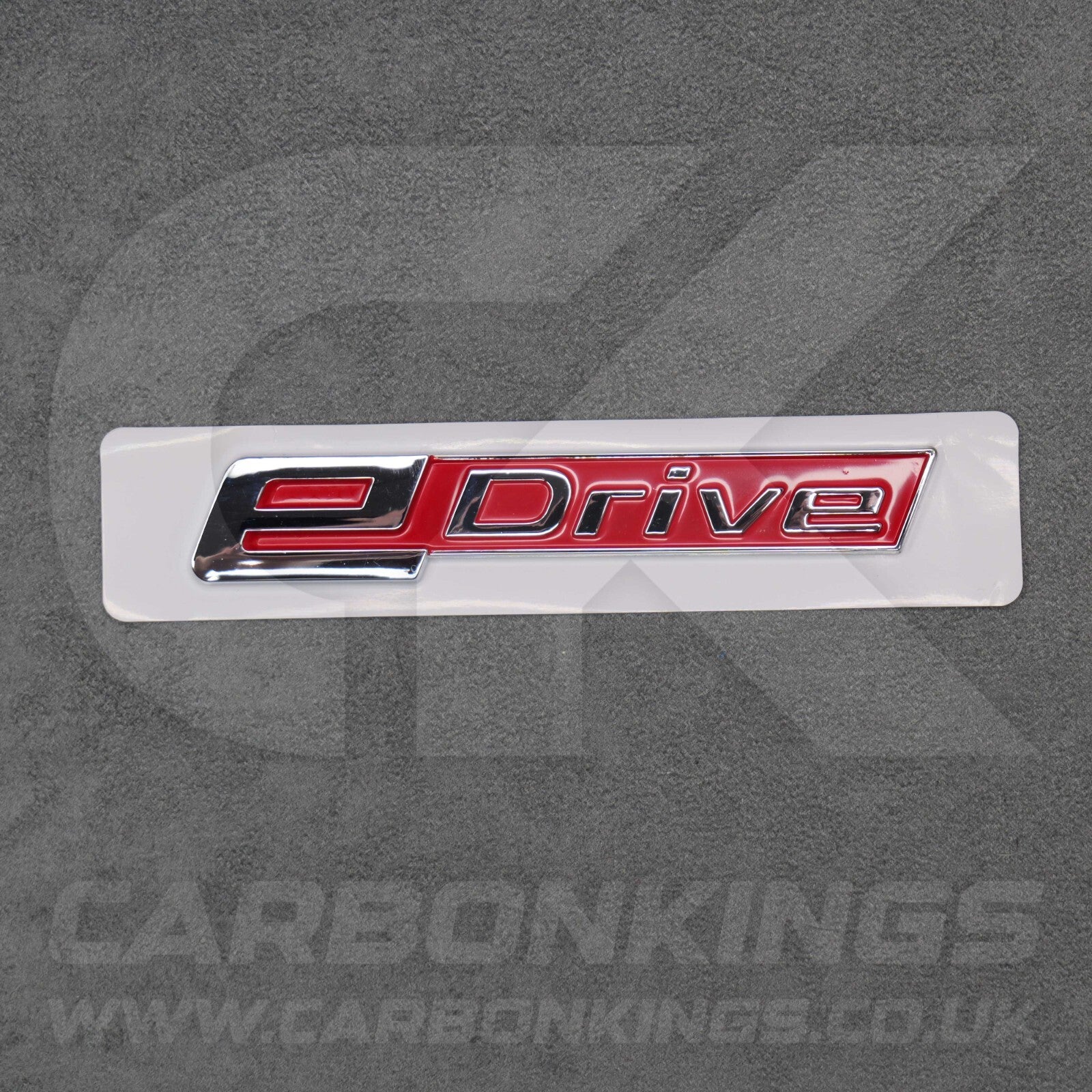 BMW Red & Silver eDrive Rear Emblem Boot Badge Logo BMW i3 i3s i8 iX Electric