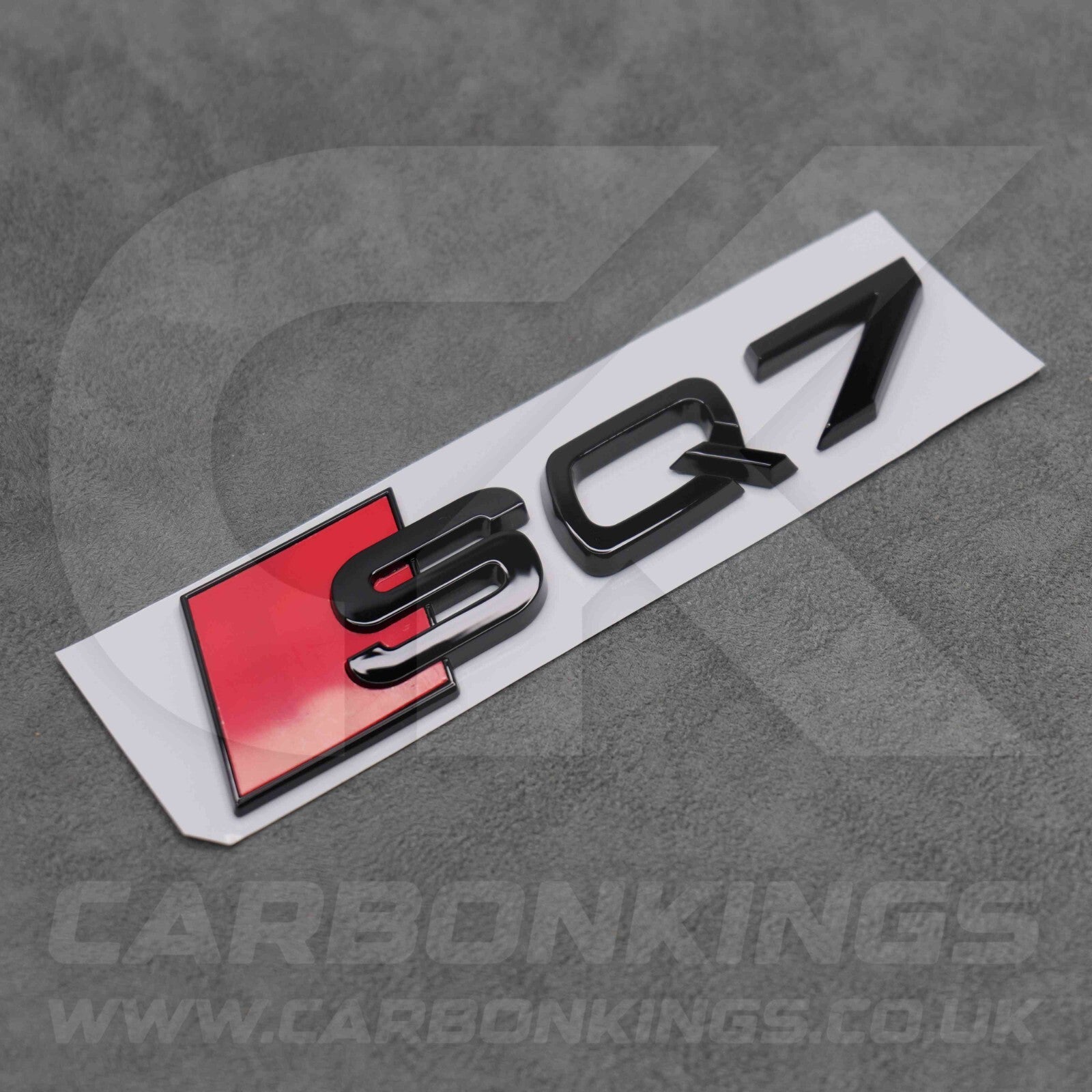 148 x 37mm Audi SQ7 Gloss Black Boot Rear Badge Letters Logo Emblem S 4L 4M