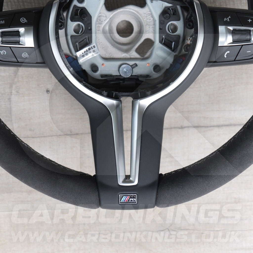 BMW Alcantara M Sport White Steering Wheel 1 2 3 4 X1 X3 X4 X5 X6 M2 M3 M4 F80 +