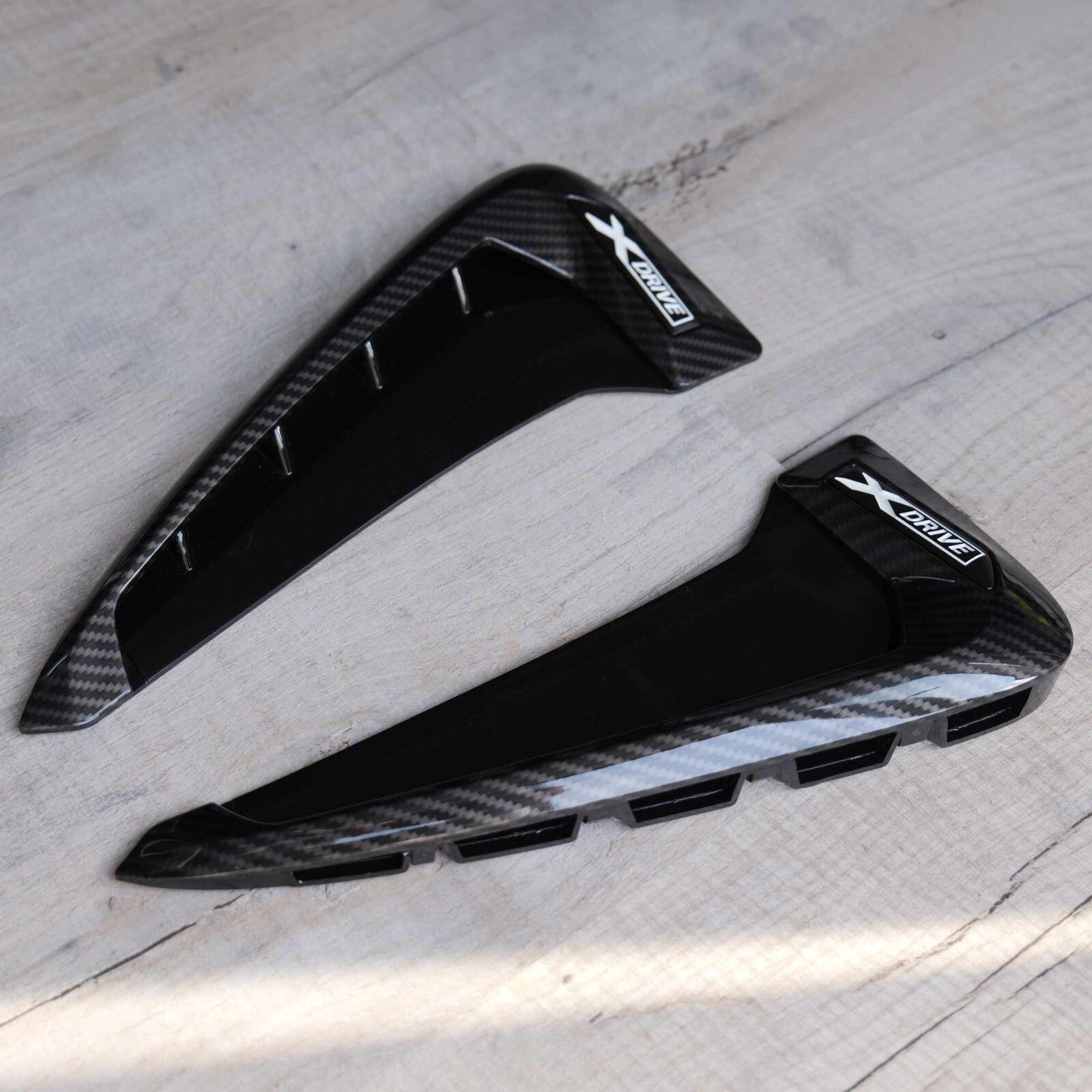 BMW X Drive Carbon Fibre Style Side Fender Vent Trims for X5 F15 SUV 2013 - 2018