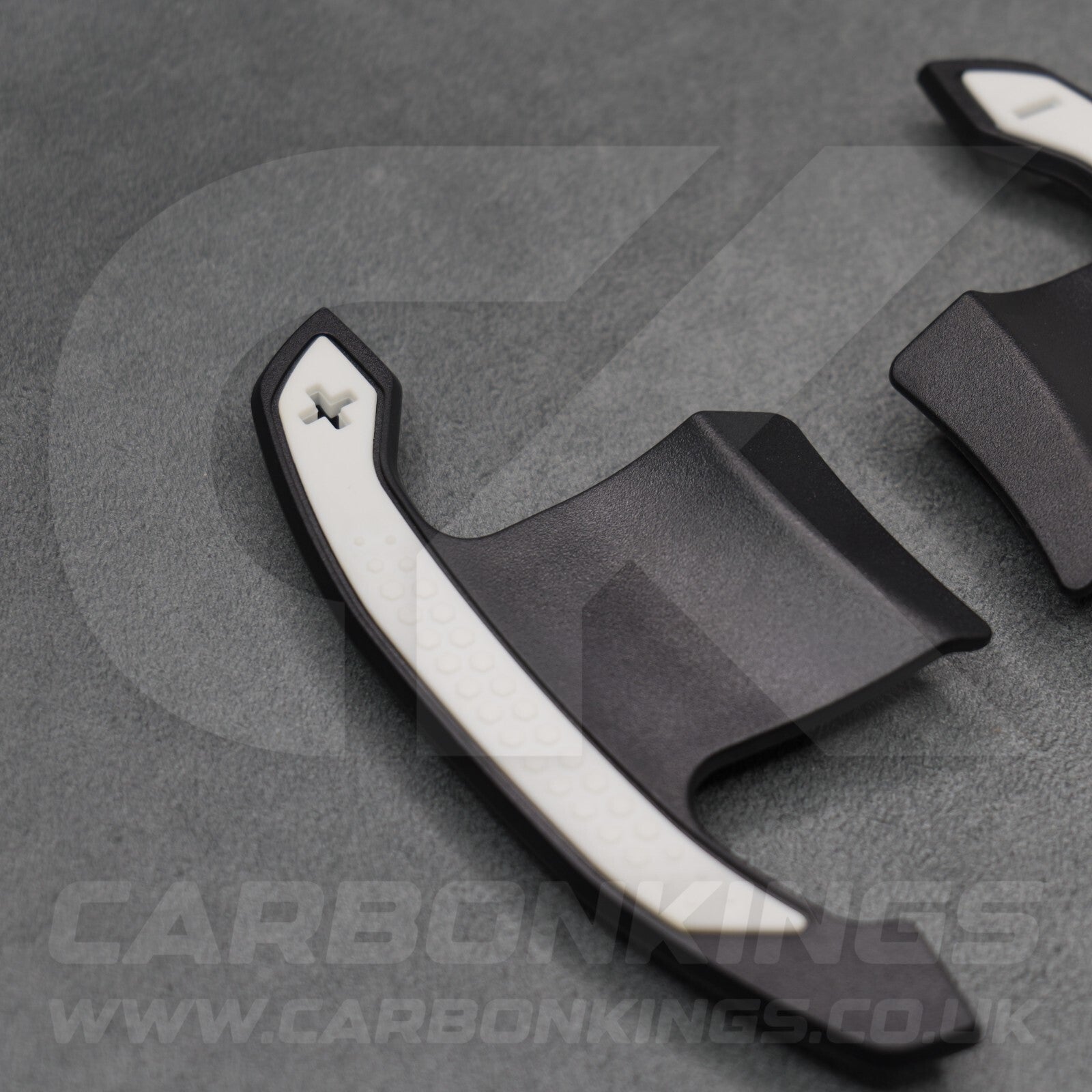 BMW Carbon Fibre / White Gear Shifter Paddles F80 M3 F82 F83 M4 F87 M2 F30 G80