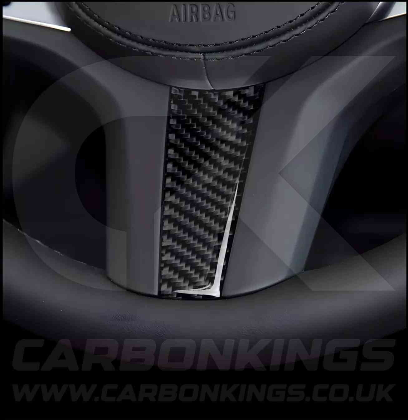 Carbon Fibre Style Steering Wheel Trims for BMW 5 Series G30 G31 G01 G38 X3